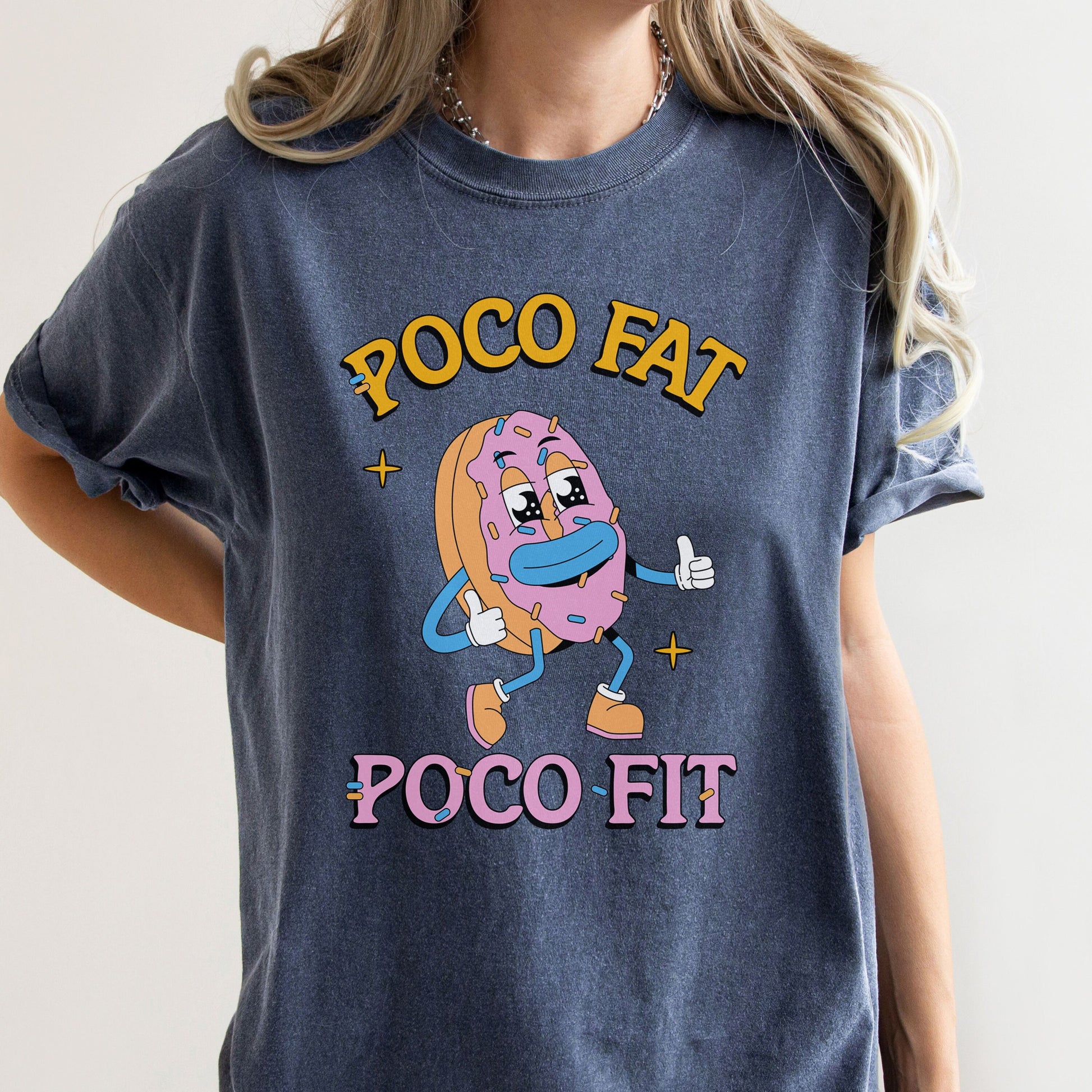 Poco Fit Poco Fat, Girls Who Eat, Gym T Shirt, Oversized Workout Shirt, Comfort Color Tees, Funny Workout T Shirt, Summer Vibes Shirt