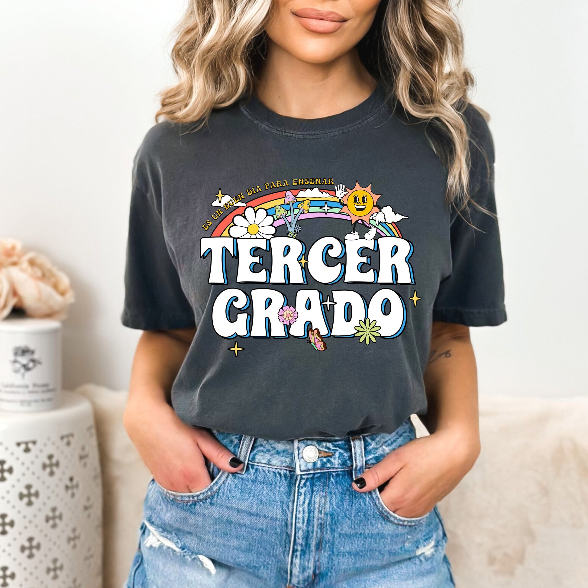 Tercer Grado, Maestra Tercer Grado, Camisas De Maestra, Maestra Español, Maestra Bilingue, Maestra Shirt, Maestra Gift, 3rd Grade, Teacher