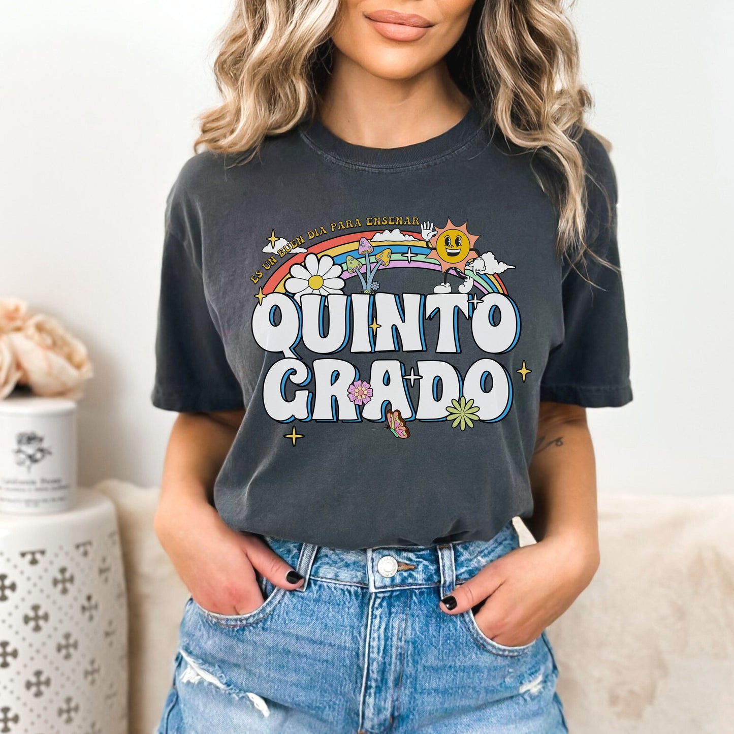 Quinto Grado, Maestra Quinto Grado, Camisas De Maestra, Maestra Español, Maestra Bilingue, Maestra Shirt, Maestra Gift, 5th Grade