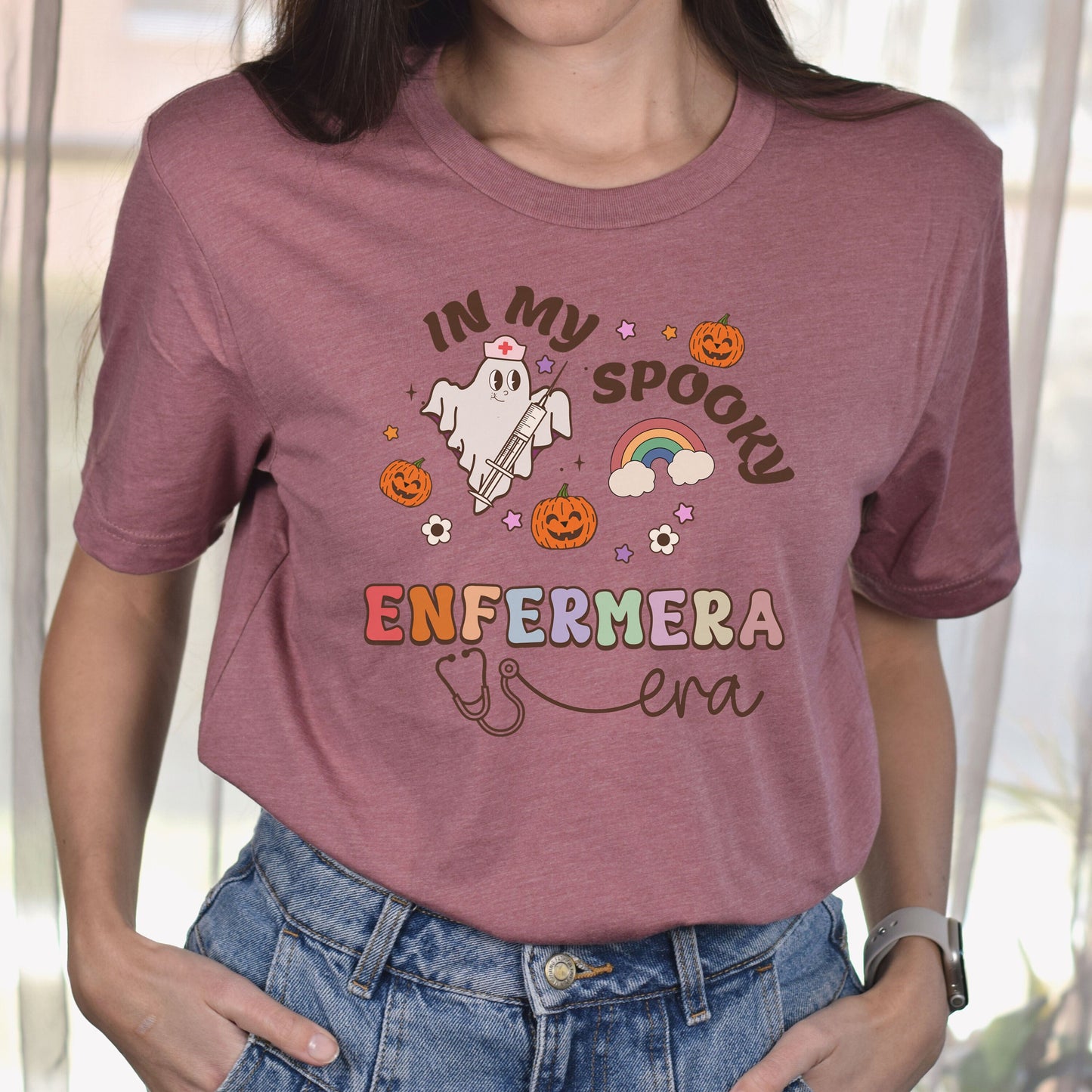 In My Spooky Enfermera Era, Spooky Enfermera, Halloween Nurse T Shirt, Nurse Halloween, Nurses Halloween Shirt, Spooky Nurse Shirt