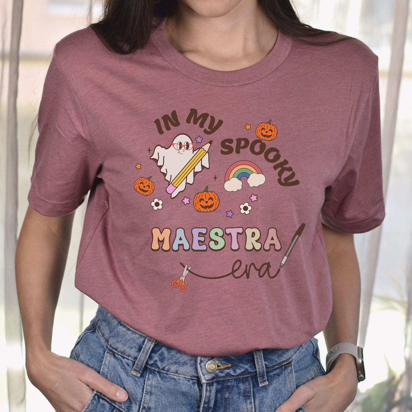 In My Spooky Maestra Era, Halloween Teacher T Shirt, Teacher Halloween, Teachers Halloween Shirt, Spooky Teacher, Spooky Teacher Shirt
