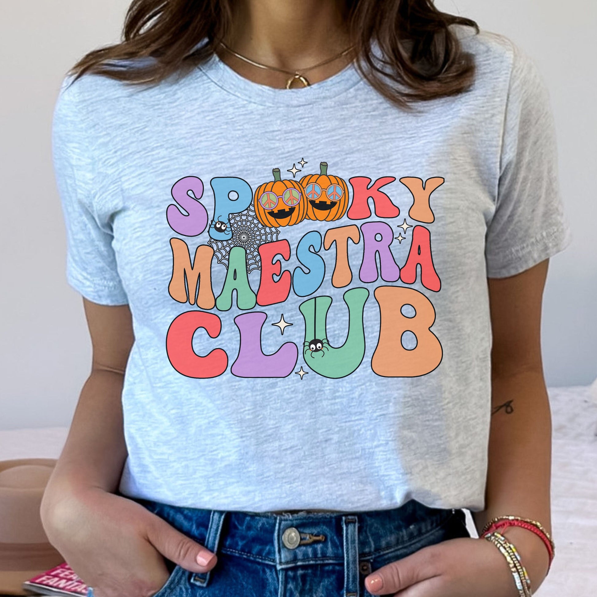 Spooky Maestra Club, Halloween Teacher T Shirt, Teacher Halloween, Teachers Halloween Shirt, Spooky Teacher, Spooky Teacher Shirt