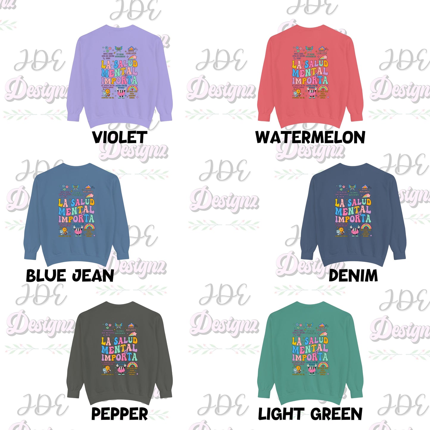 La Salud Mental, Mental Health Matters, Salud Mental, Mental Health Sweatshirt, School Psychologists, Counselor Gifts, Anxiety Sweatshirt