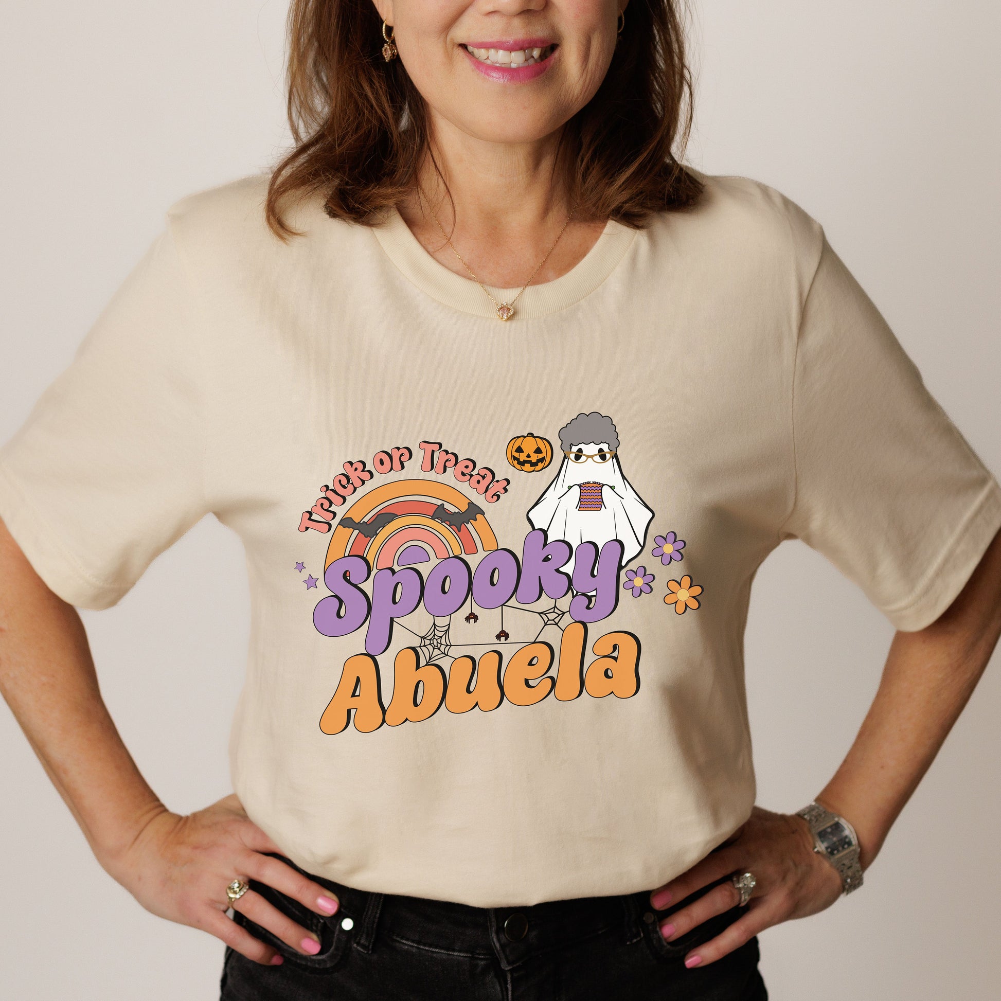 Spooky Abuela, Grandma Halloween Shirt, Halloween Grandmother T Shirt, Abuela Halloween Shirt, Cute Ghost T Shirt, Funny Ghost T Shirt