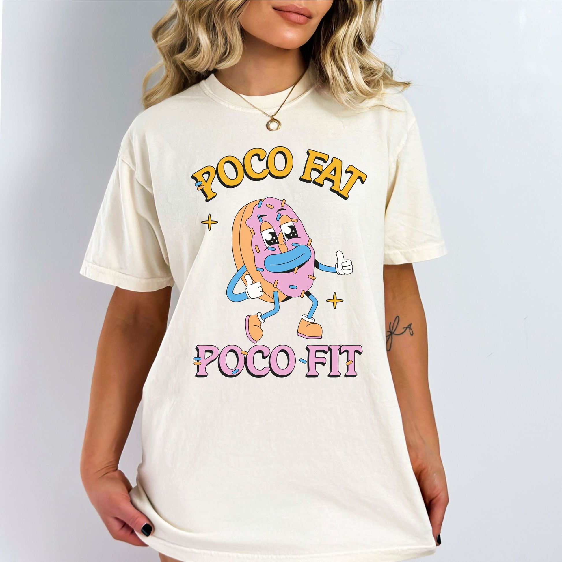 Poco Fit Poco Fat, Girls Who Eat, Gym T Shirt, Oversized Workout Shirt, Comfort Color Tees, Funny Workout T Shirt, Summer Vibes Shirt