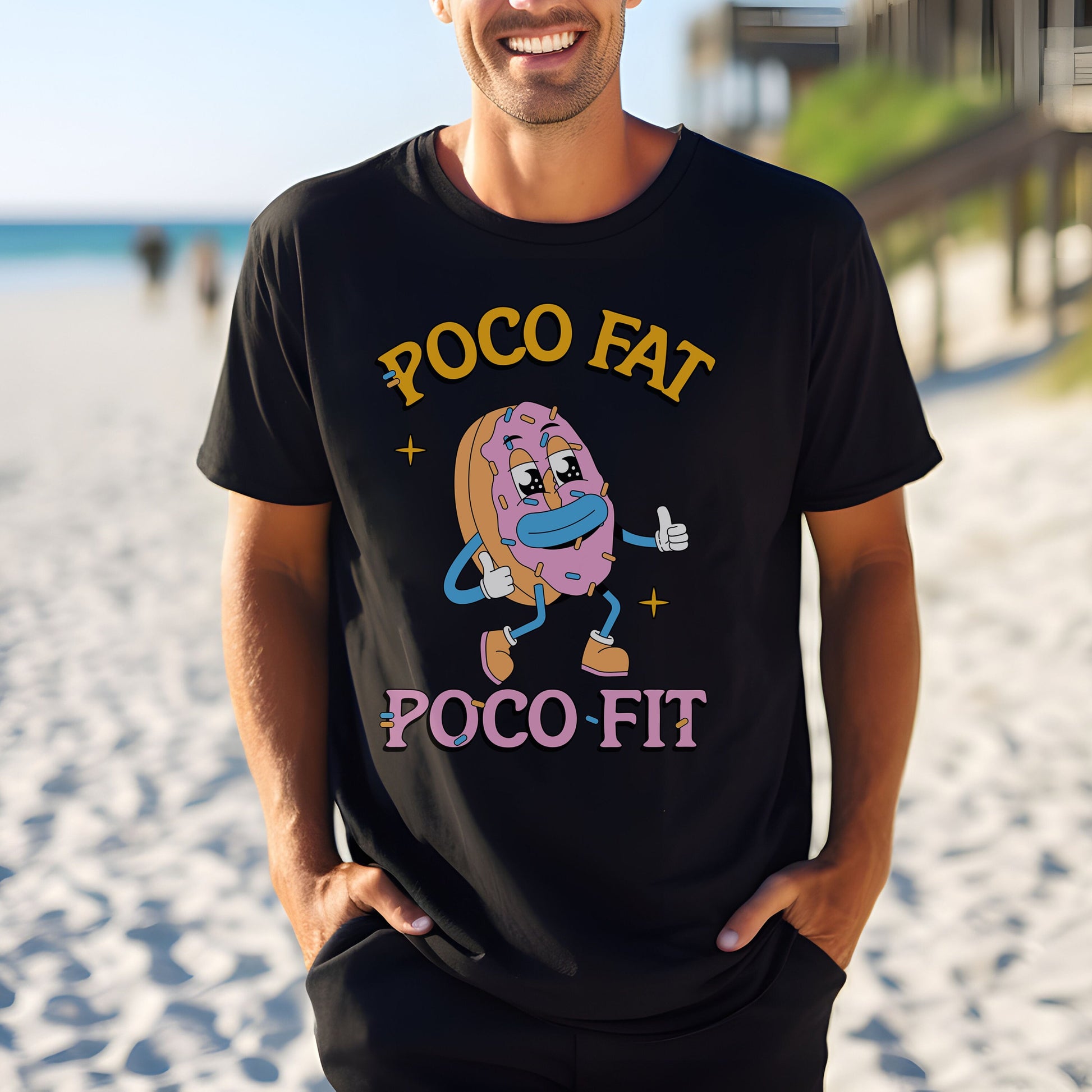 Poco Fit Poco Fat, Girls Who Eat, Gym T Shirt, Oversized Workout Shirt, Comfort Color Tees, Funny Workout T Shirt, Summer Vibes Shirt