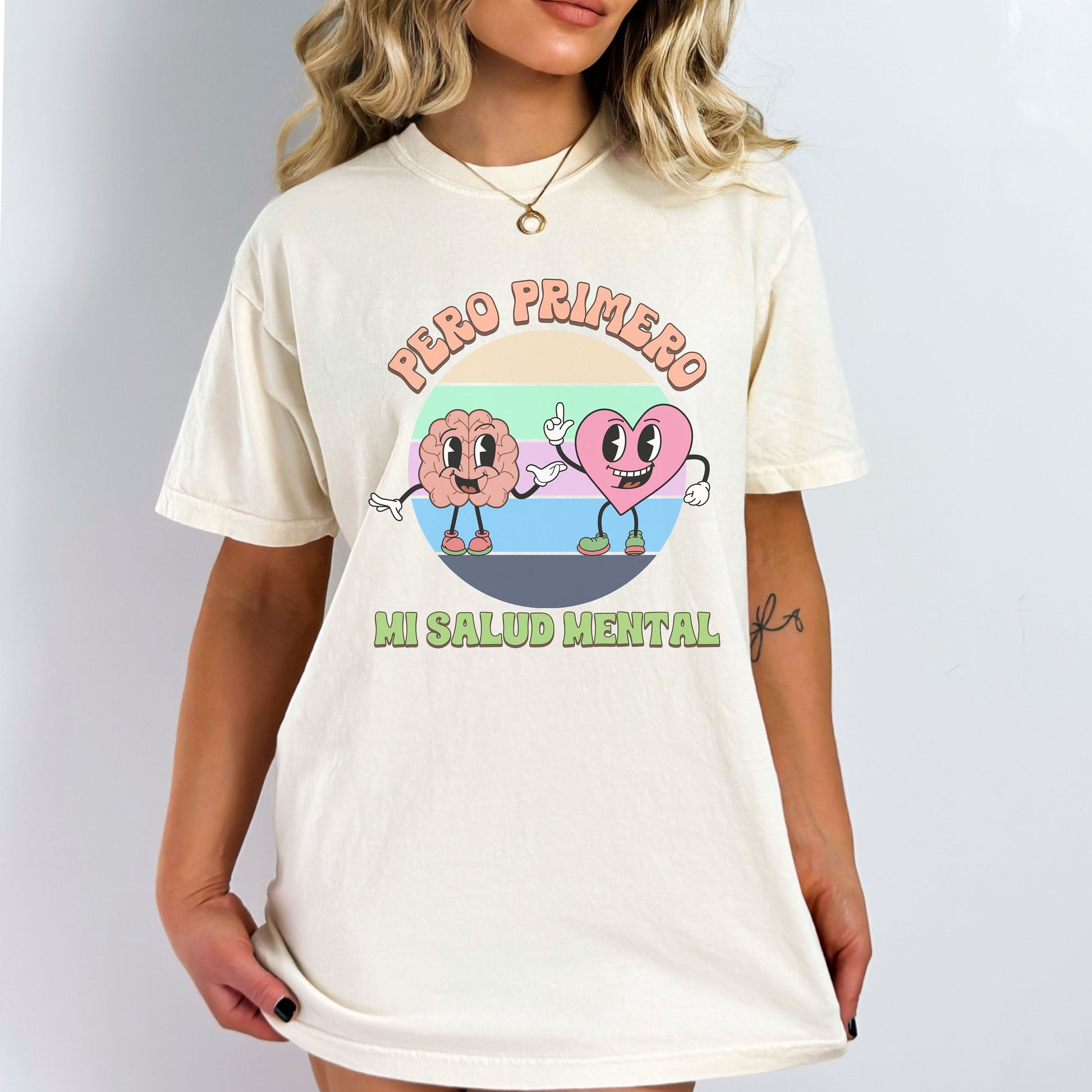 Pero Primero Mi Salud Mental, Mental Health Matters, Mental Health Quote T-Shirt, School Psychologists, Counselor Gifts, Anxiety Shirt