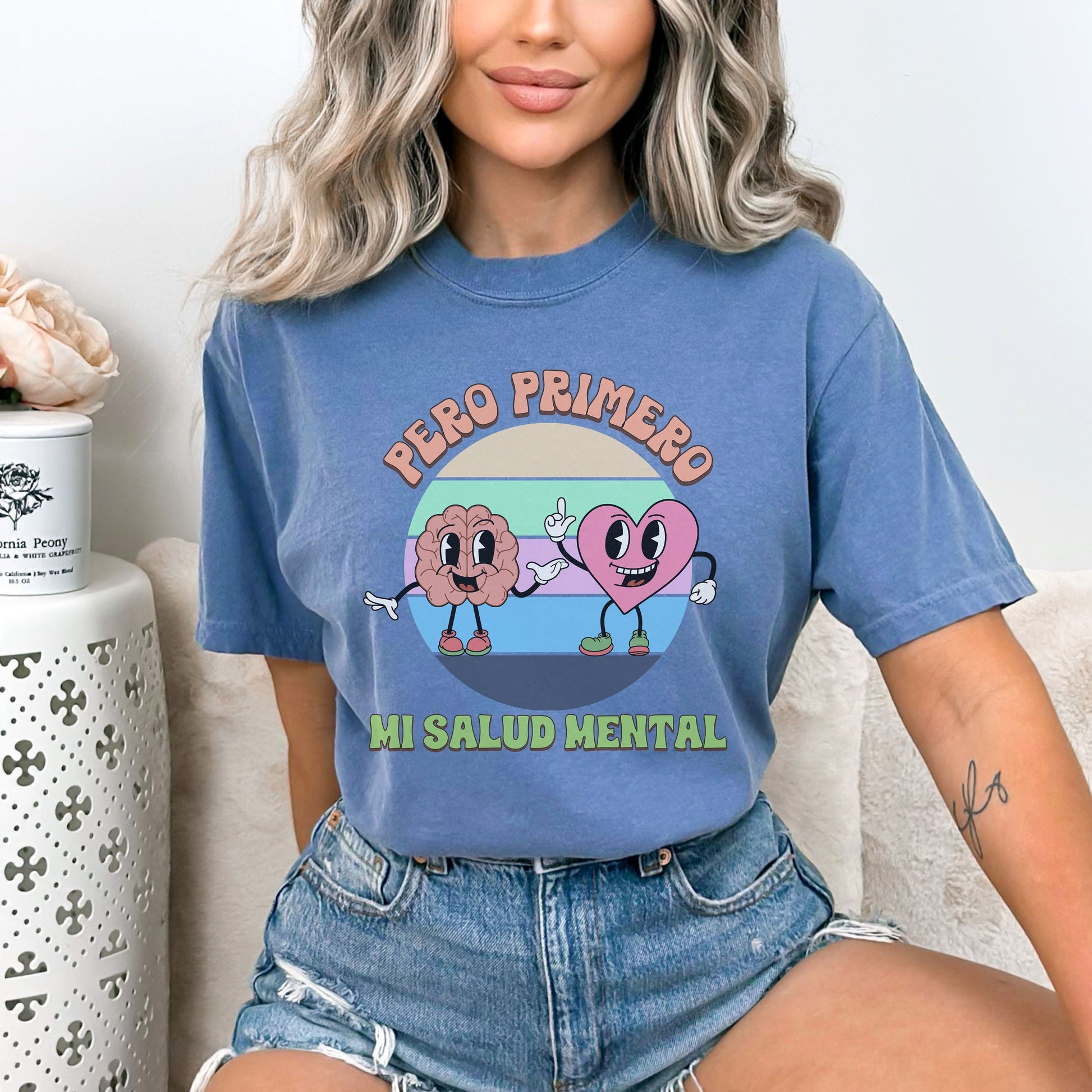Pero Primero Mi Salud Mental, Mental Health Matters, Mental Health Quote T-Shirt, School Psychologists, Counselor Gifts, Anxiety Shirt