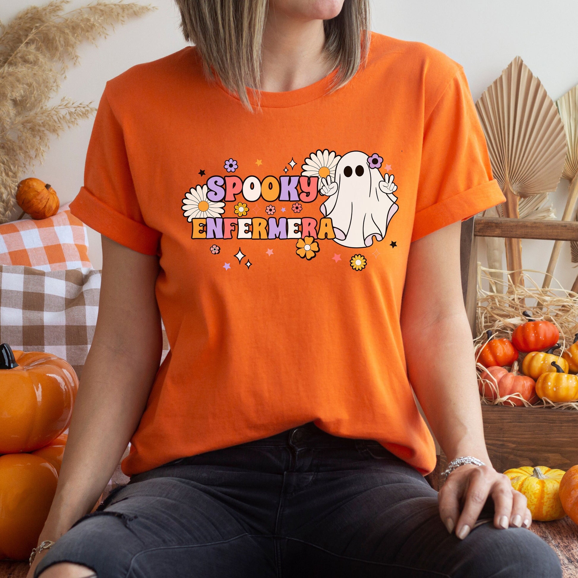Spooky Enfermera, Halloween Nurse T Shirt, Nurse Halloween, Nurses Halloween Shirt, Spooky Nurse, Spooky Nurse Shirt, Halloween Nurse