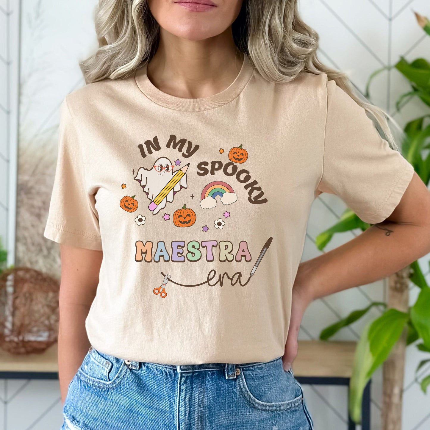 In My Spooky Maestra Era, Halloween Teacher T Shirt, Teacher Halloween, Teachers Halloween Shirt, Spooky Teacher, Spooky Teacher Shirt