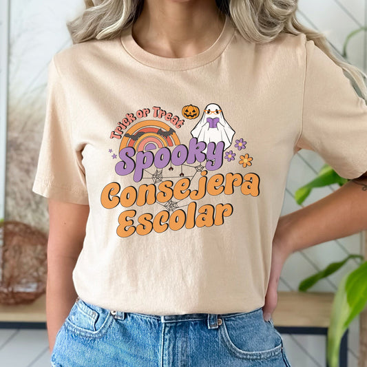Spooky Consejera Escolar, Halloween Counselor Shirt, School Counselor Halloween, School Counselor Shirt, Spooky School Counselor Shirt