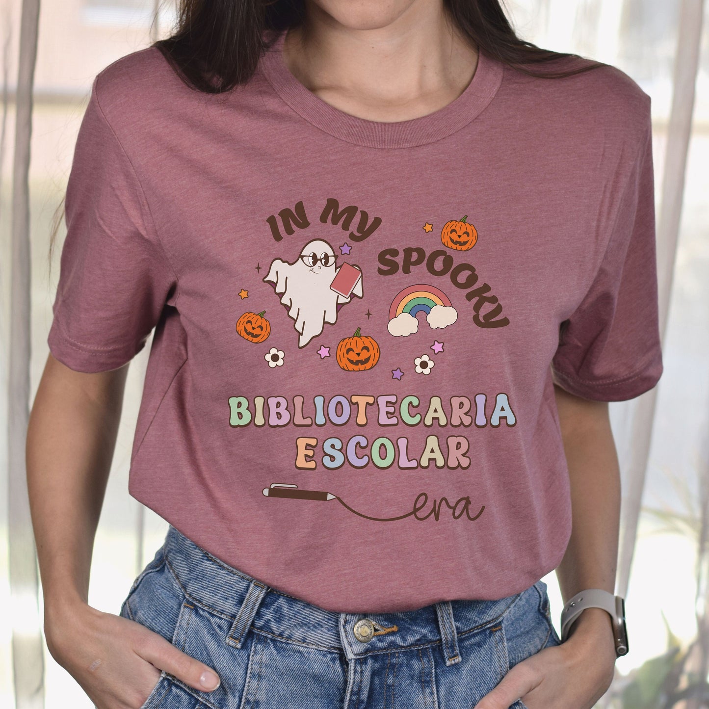 My Spooky Bibliotecaria Escolar Era, Halloween School Librarian, School Librarian Shirt, Spooky School Librarian, Halloween School Librarian