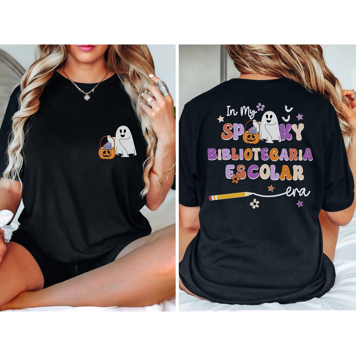 My Spooky Bibliotecaria Escolar Era, Halloween School Librarian, School Librarian Shirt, Spooky School Librarian, Halloween School Librarian