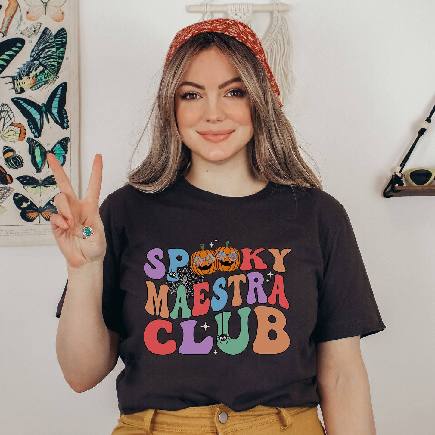 Spooky Maestra Club, Halloween Teacher T Shirt, Teacher Halloween, Teachers Halloween Shirt, Spooky Teacher, Spooky Teacher Shirt