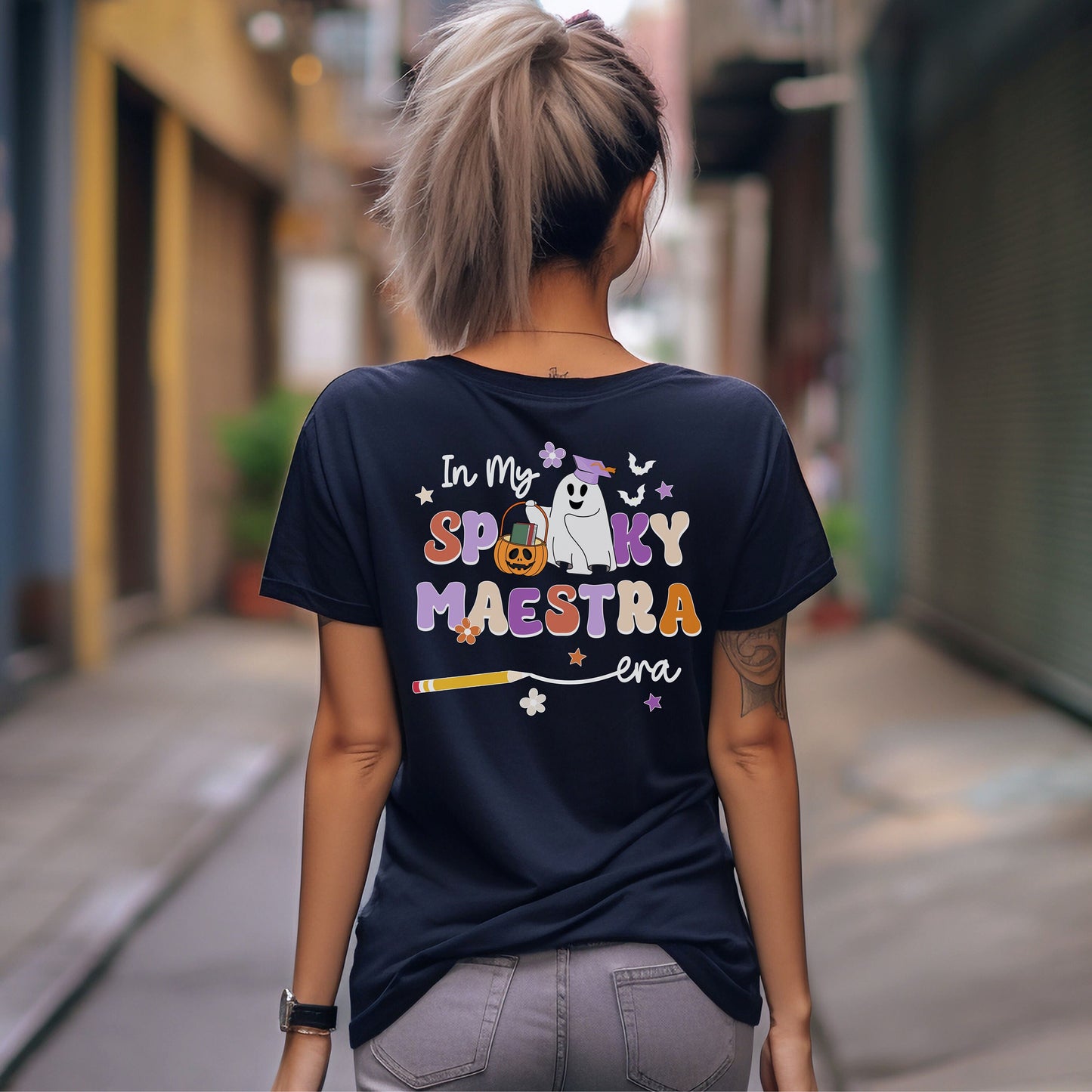 In My Spooky Maestra Era, Halloween Teacher T Shirt, Teacher Halloween, Teachers Halloween Shirt, Spooky Teacher, Spooky Teacher Shirt