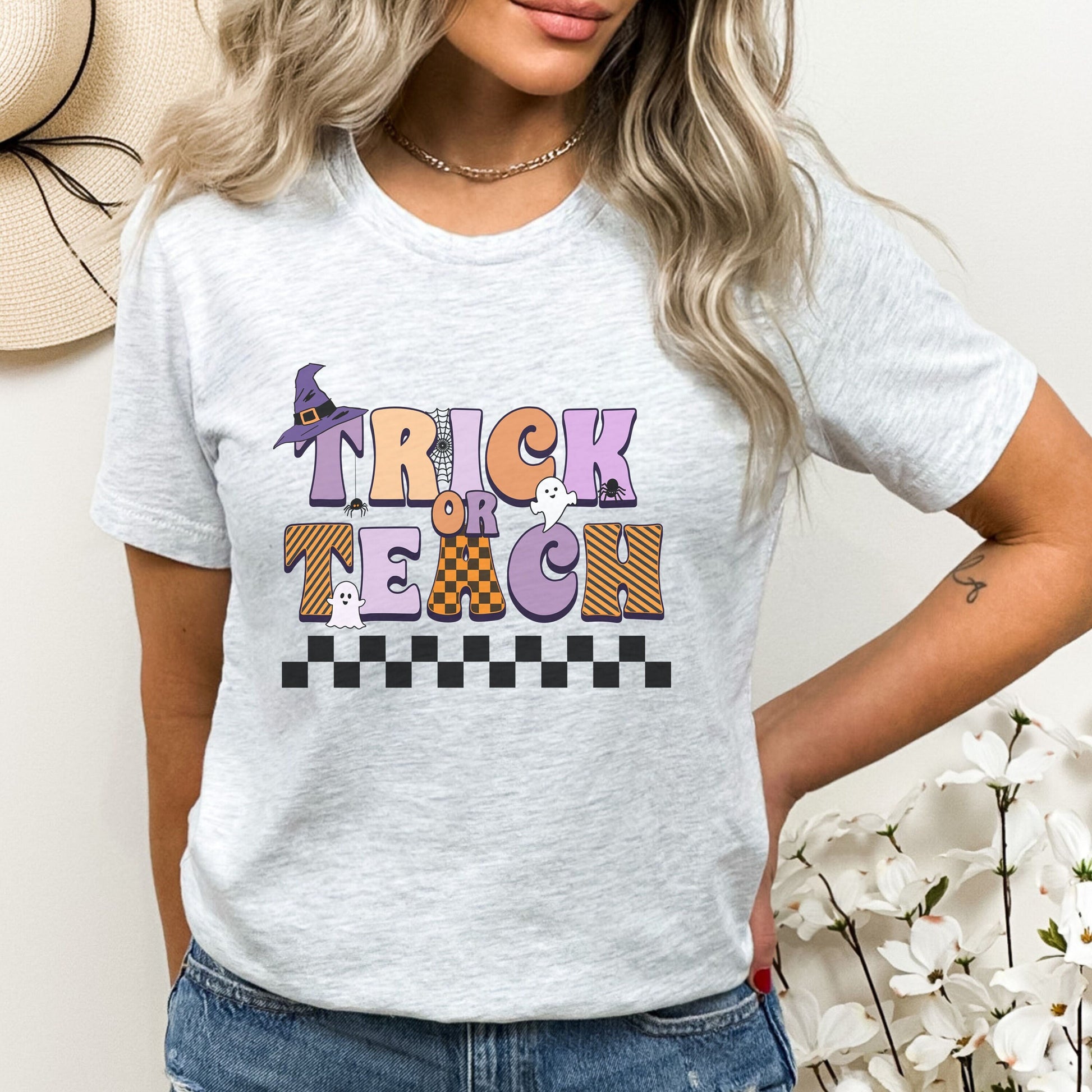 Trick Or Teach, Halloween Teacher T Shirt, Teacher Halloween, Teachers Halloween Shirt, Spooky Teacher, Spooky Teacher Shirt, Trick Or Treat