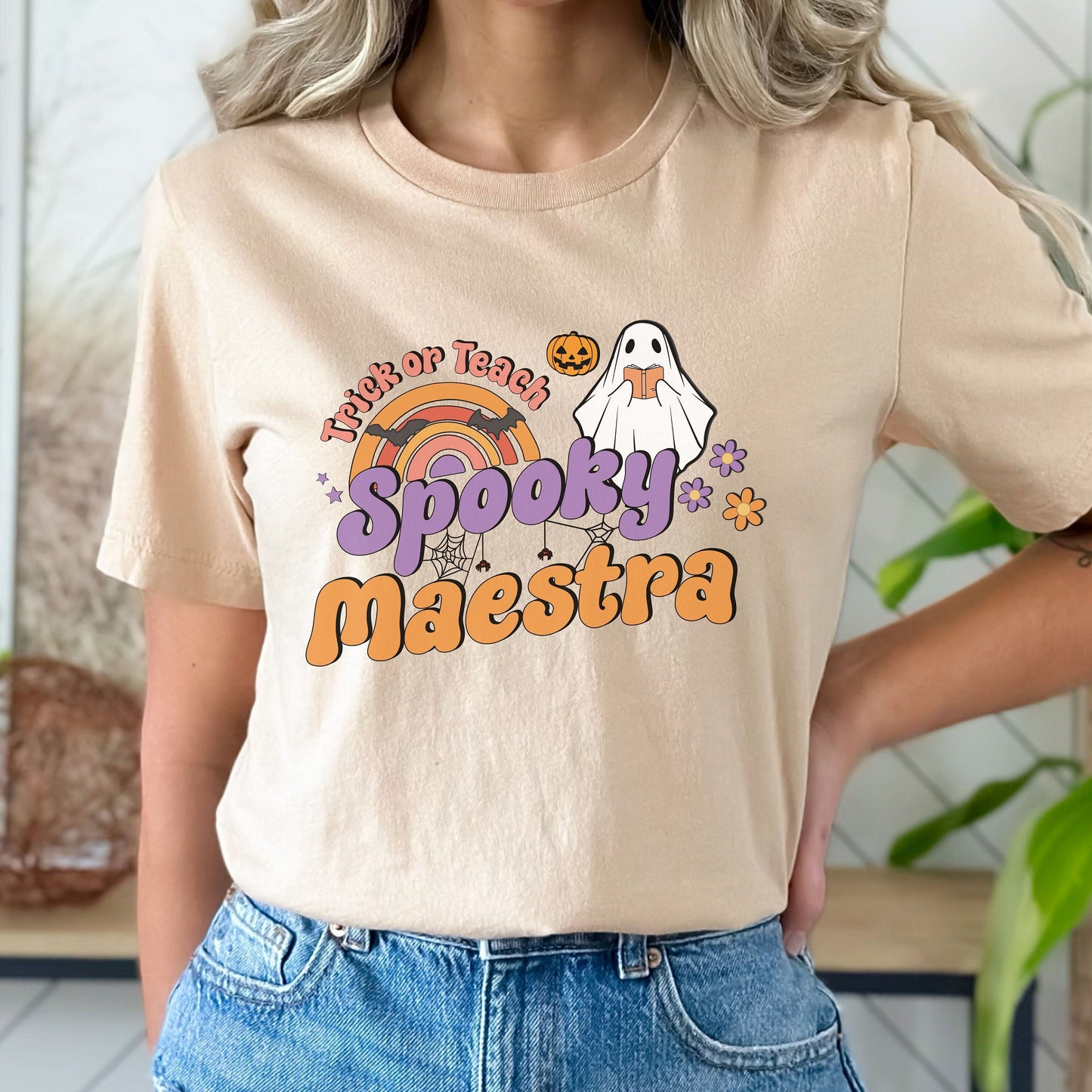 Spooky Maestra, Halloween Teacher T Shirt, Teacher Halloween, Teachers Halloween Shirt, Spooky Teacher, Spooky Teacher Shirt, Maestra