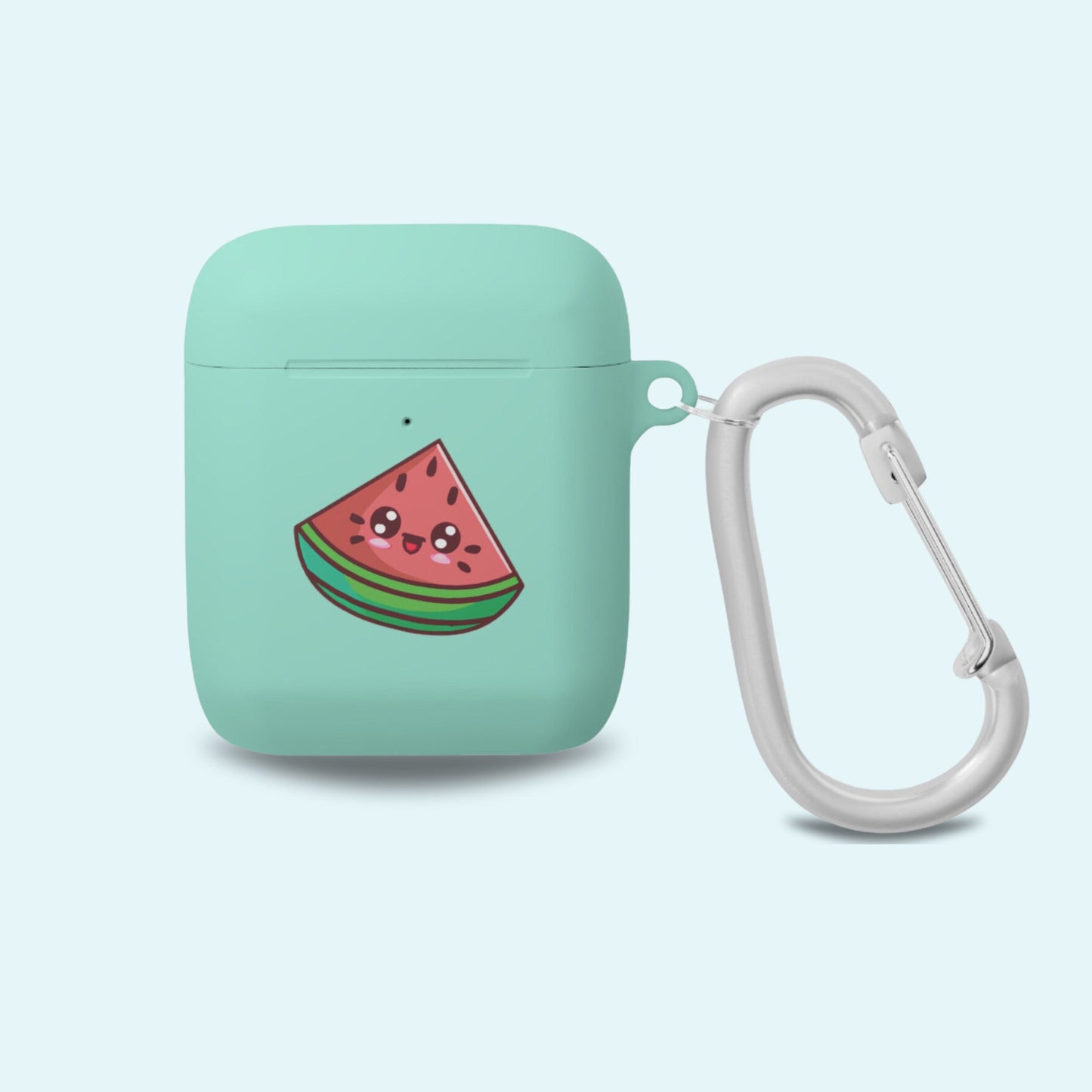 Watermelon Airpods Case, Watermelon Kawaii, Airpod, Airpod Generation 2 Case, Airpod Case 1st Generation, Airpod Case Cover With Keychain