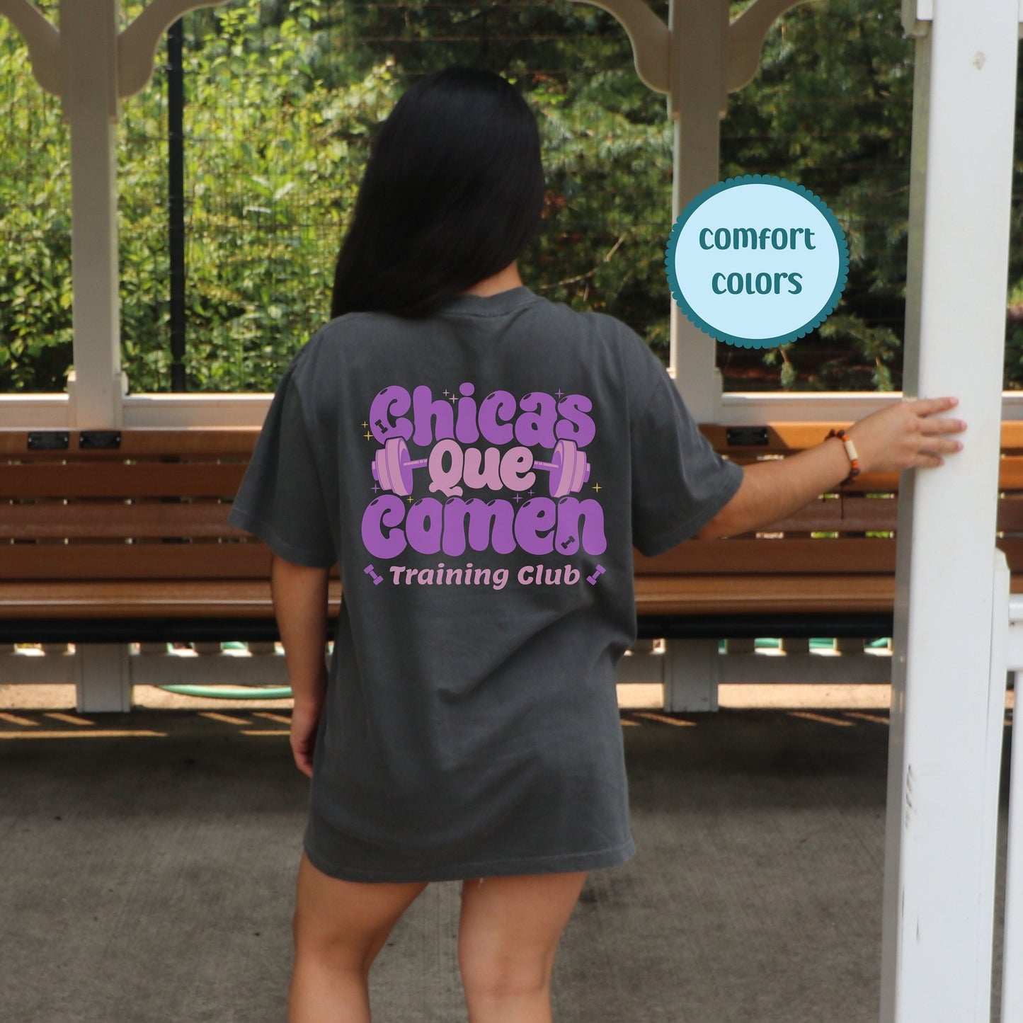 Chicas Que Comen, Girls Who Eat, Gym T Shirt, Oversized Workout Shirt, Comfort Color Tees, Trendy T Shirts For Women, Summer Vibes Shirt