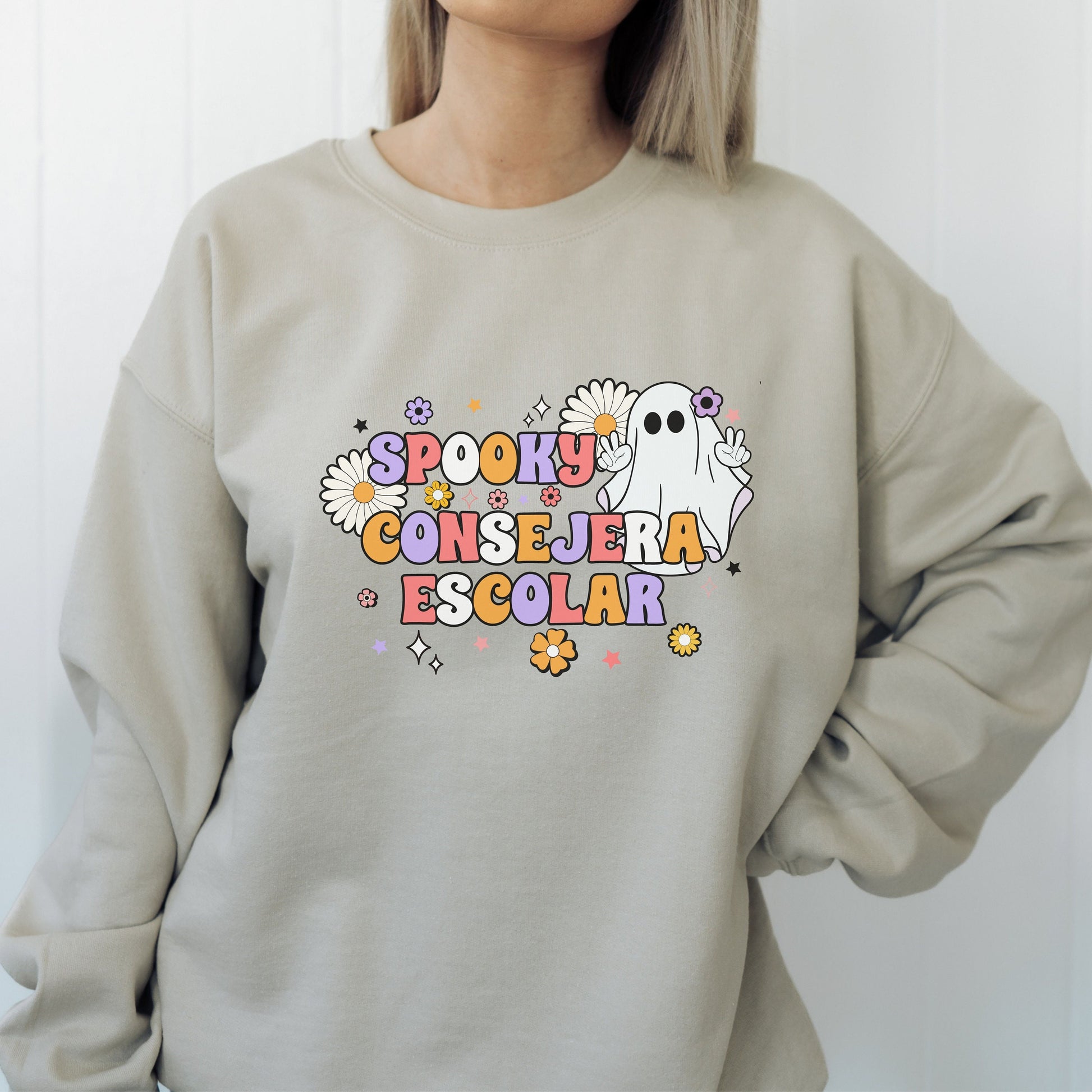 Spooky Consejera Escolar, Halloween Counselor Sweatshirt, School Counselor Halloween, School Counselor Sweater, Spooky School Counselor