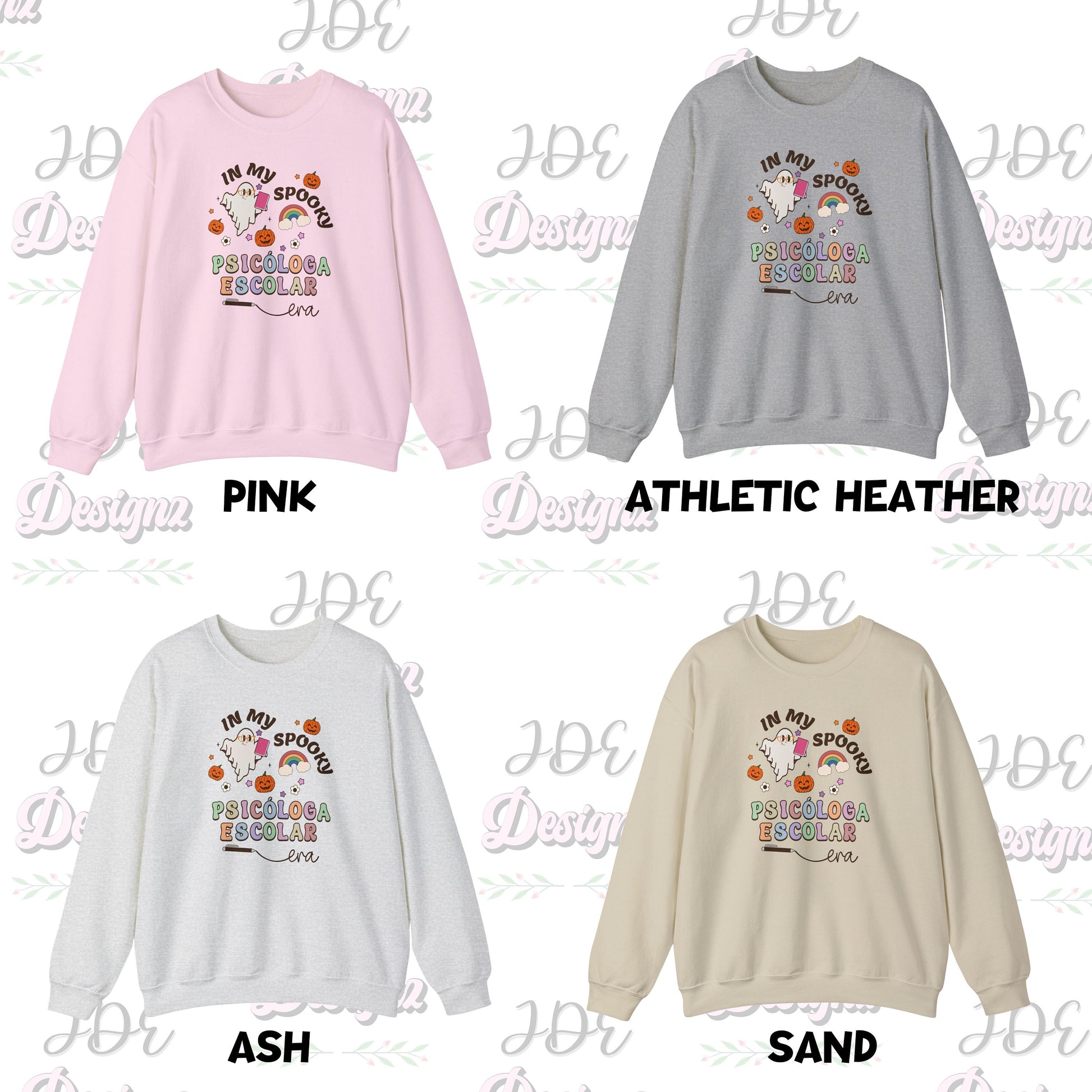 In My Spooky Psicóloga Escolar, Halloween Psychologist Sweatshirt, School Psychologist Halloween, Psychologist Halloween Sweatshirt