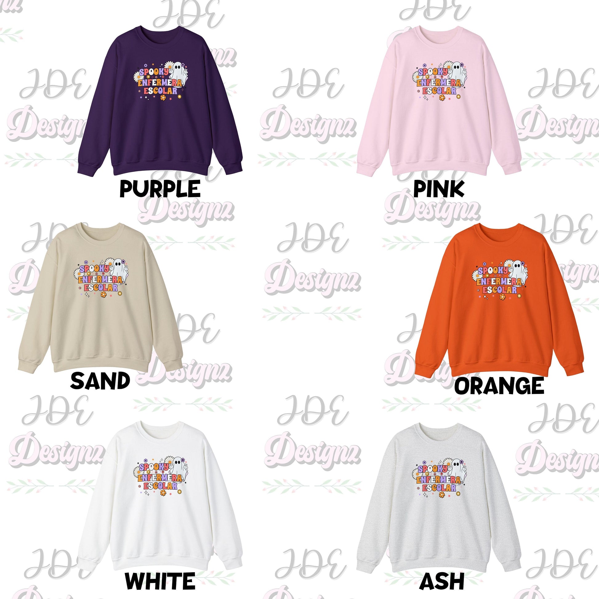 Spooky Enfermera Escolar, Halloween Nurse Sweatshirt, Nurses Halloween Sweatshirt, Spooky Nurse Sweatshirt, Halloween School Nurse Sweater