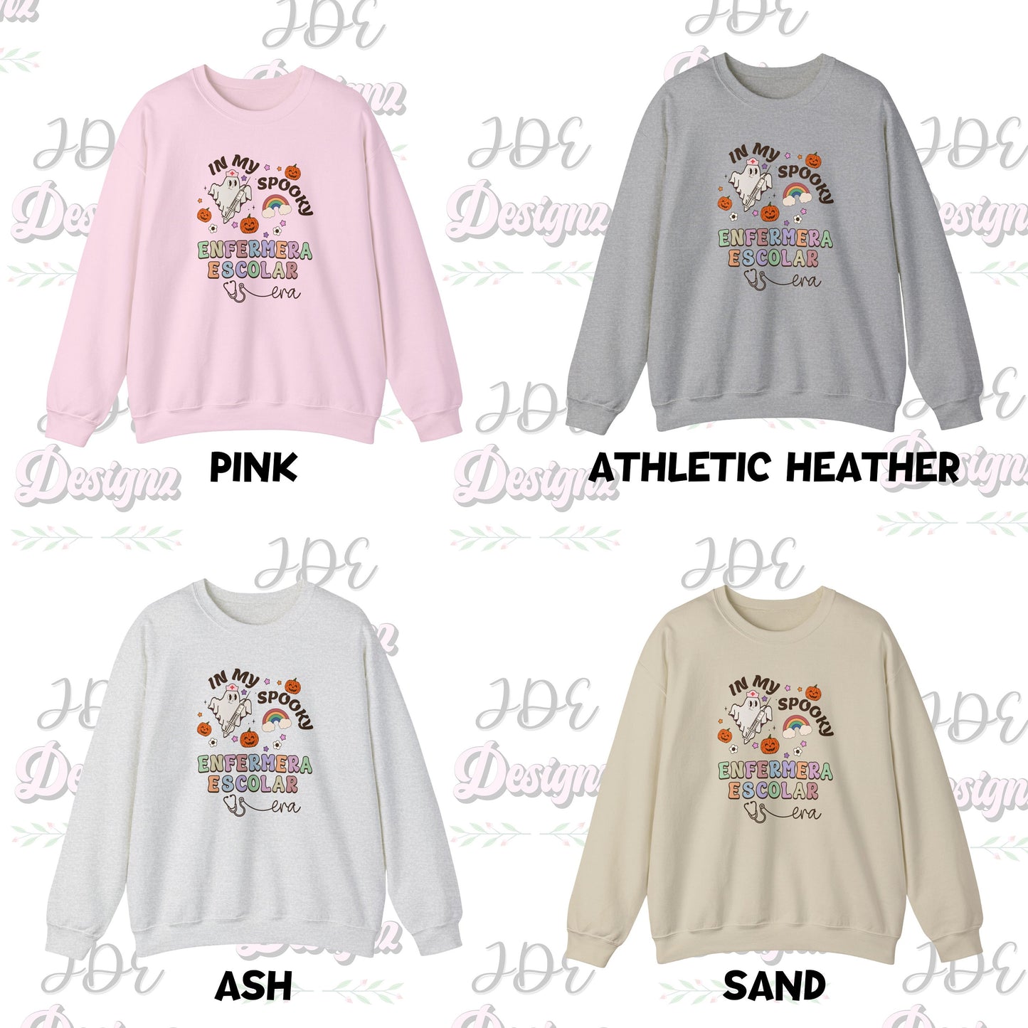 My Spooky Enfermera Escolar Era, Halloween Nurse Sweatshirt, Nurse Halloween Sweater, Spooky Nurse Sweater, Halloween School Nurse Sweater