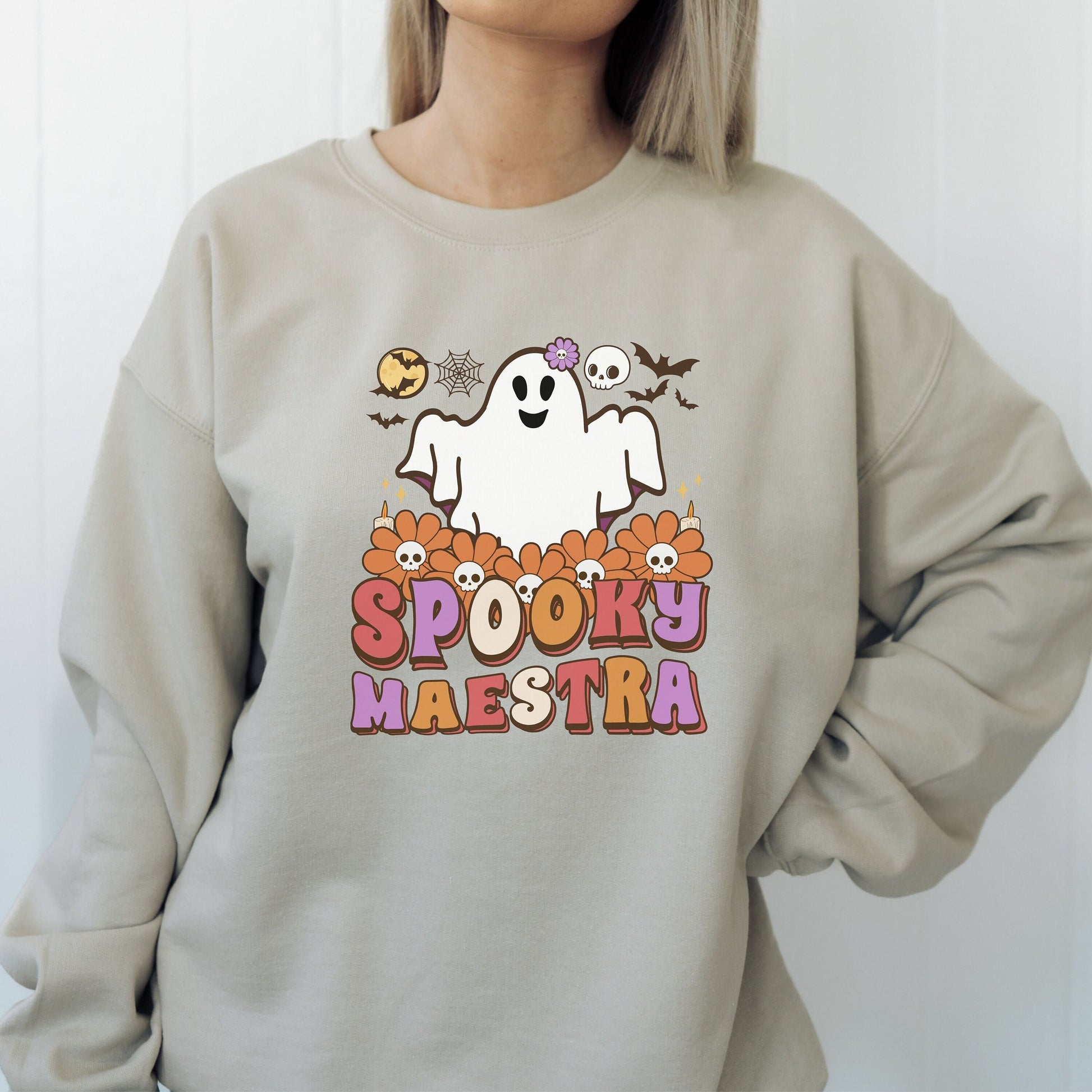 Spooky Maestra, Halloween Teacher Sweatshirt, Teacher Halloween, Teachers Halloween Shirt, Spooky Teacher, Spooky Teacher Sweater