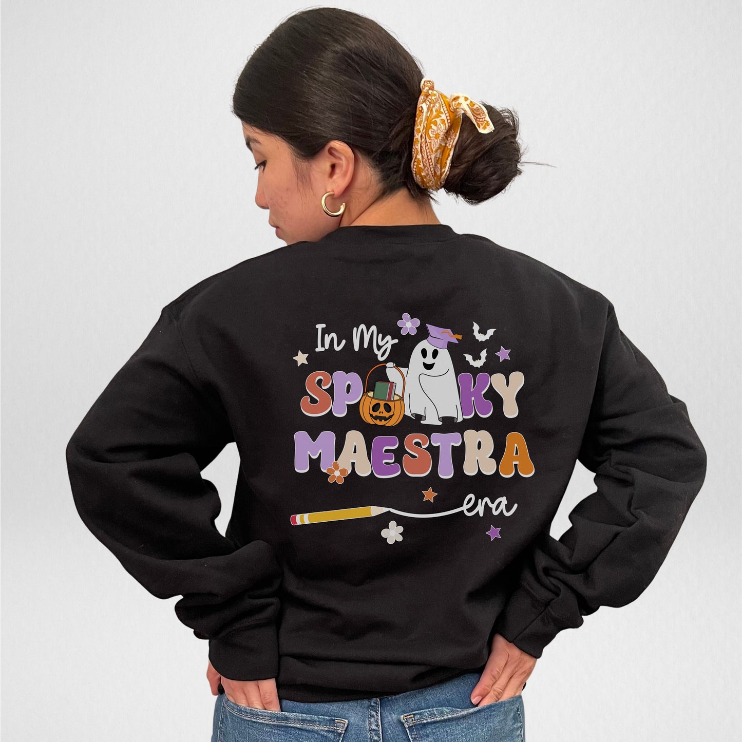 In My Spooky Maestra Era, Halloween Teacher Sweater, Teacher Halloween, Teachers Halloween Shirt, Spooky Teacher, Spooky Teacher Sweater
