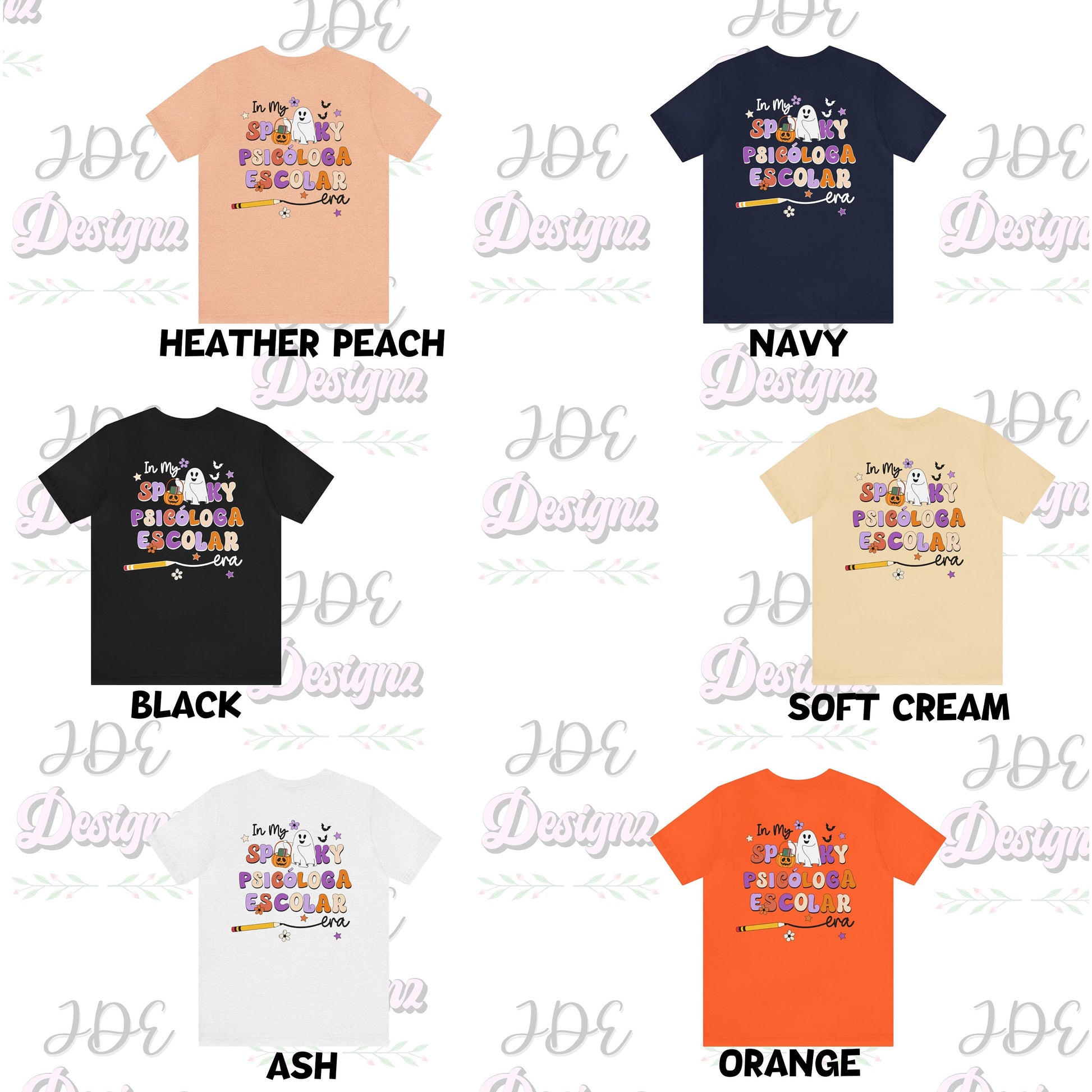 Spooky Psicóloga Escolar, Halloween Psychologist Shirt, School Psychologist Halloween, School Psychology Shirt, Psychologist Halloween Shirt