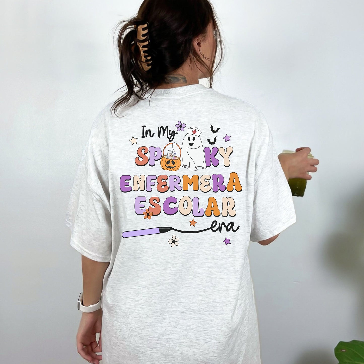 In My Spooky Enfermera Escolar Era, Halloween Nurse T Shirt, Nurses Halloween Shirt, Spooky Nurse Shirt, Halloween School Nurse Shirt, Nurse