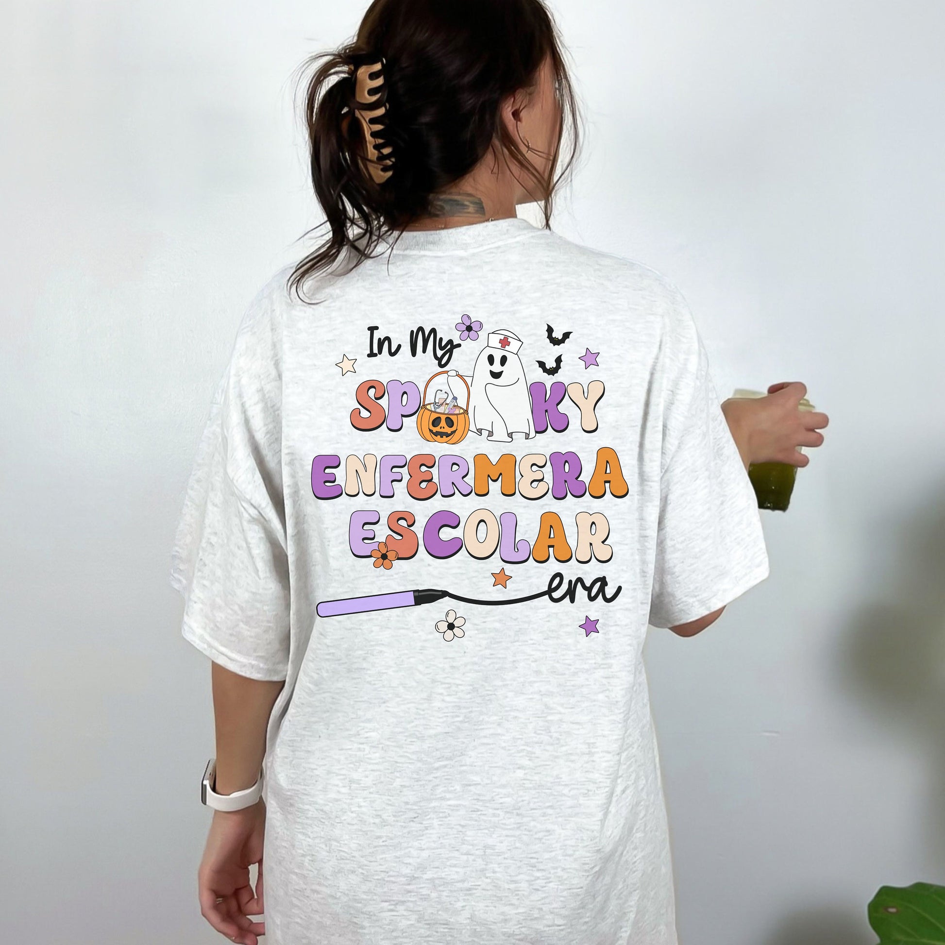 In My Spooky Enfermera Escolar Era, Halloween Nurse T Shirt, Nurses Halloween Shirt, Spooky Nurse Shirt, Halloween School Nurse Shirt, Nurse