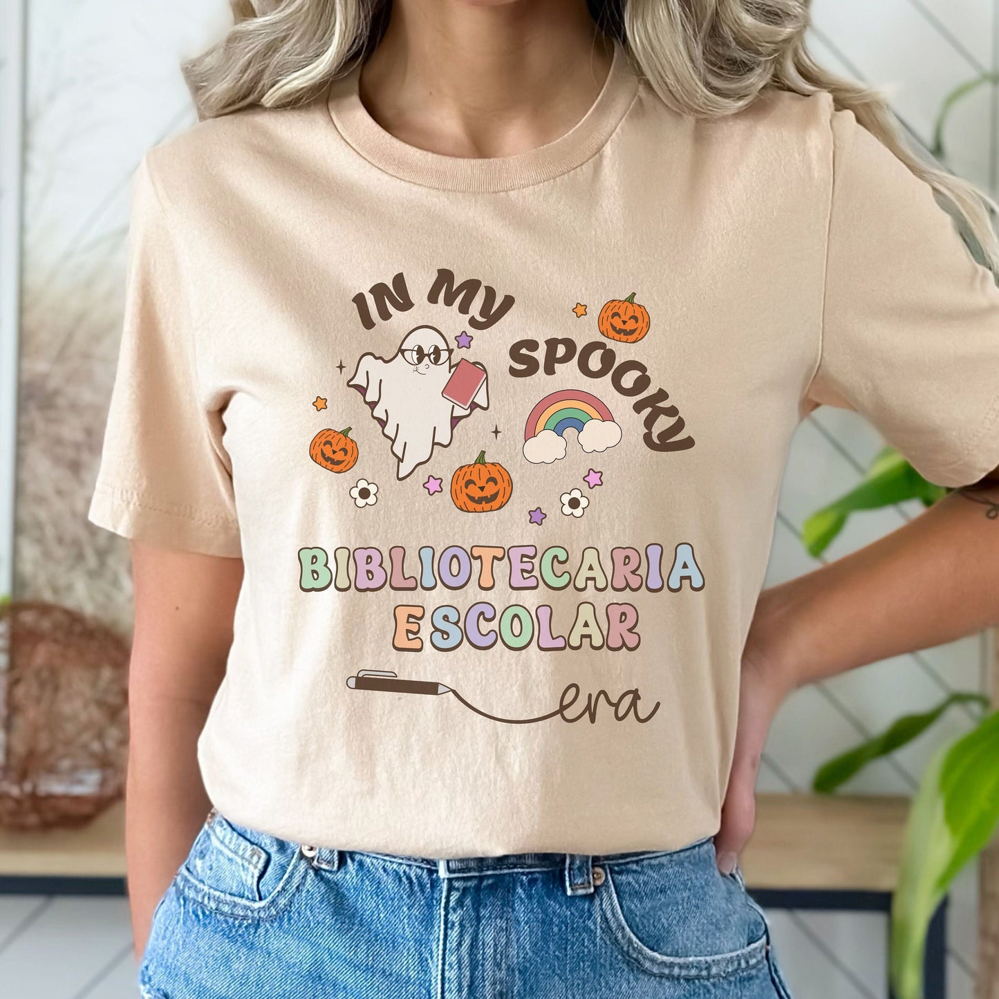 My Spooky Bibliotecaria Escolar Era, Halloween School Librarian, School Librarian Shirt, Spooky School Librarian, Halloween School Librarian