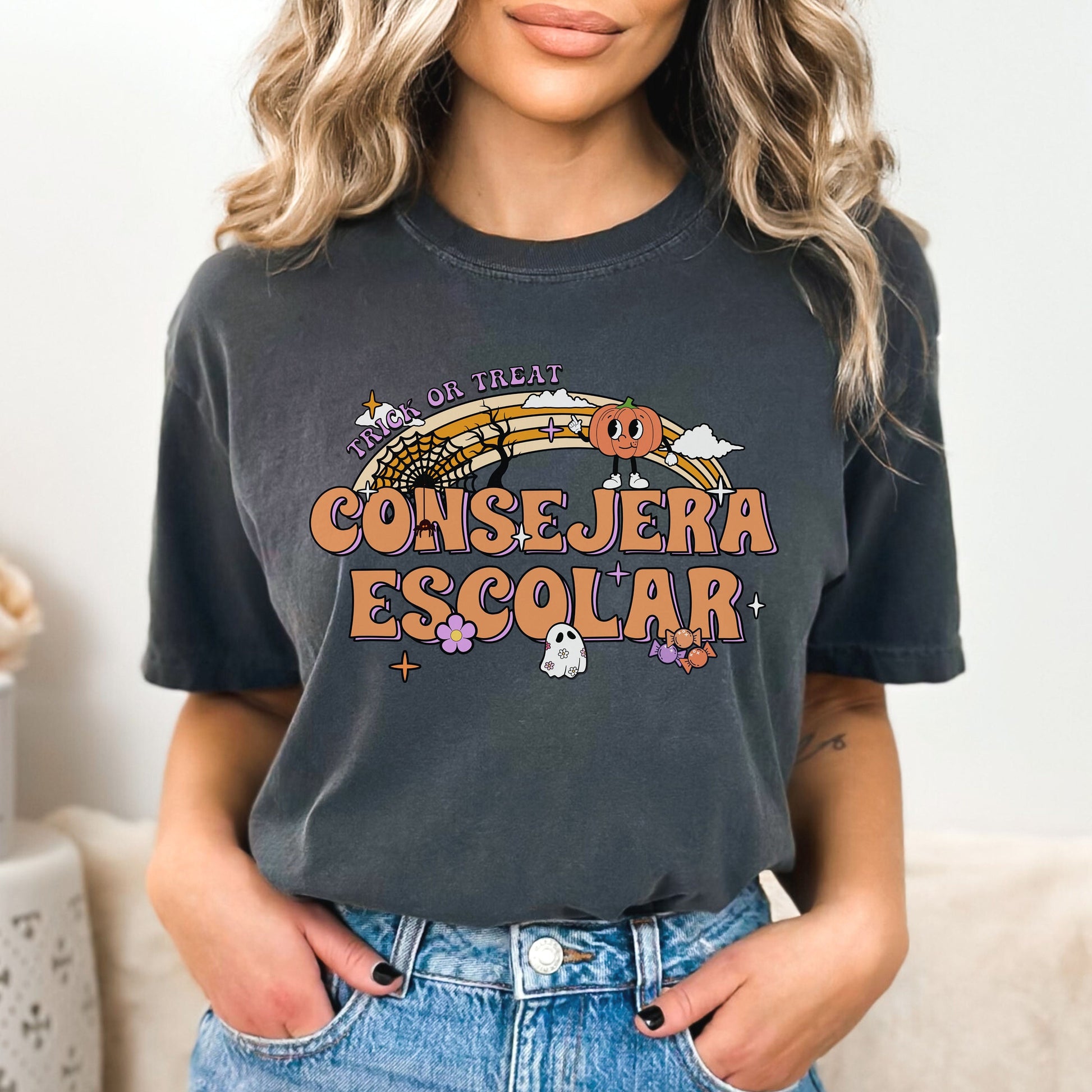 Consejera Escolar T Shirt, Halloween Counselor Shirt, School Counselor Halloween, School Counselor Shirt, Spooky School Counselor Shirt