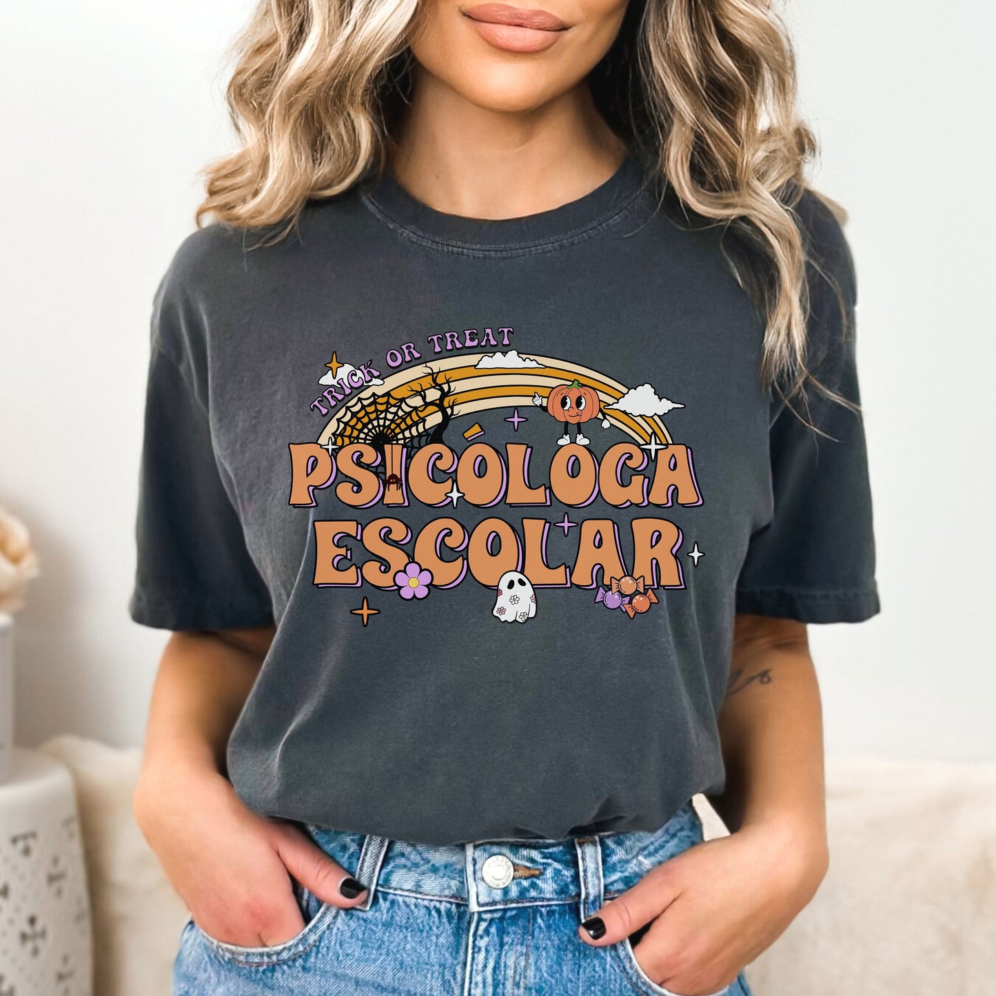 Psicóloga Escolar Shirt, Halloween Psychologist Shirt, School Psychologist Halloween, School Psychology Shirt, Psychologist Halloween Shirt
