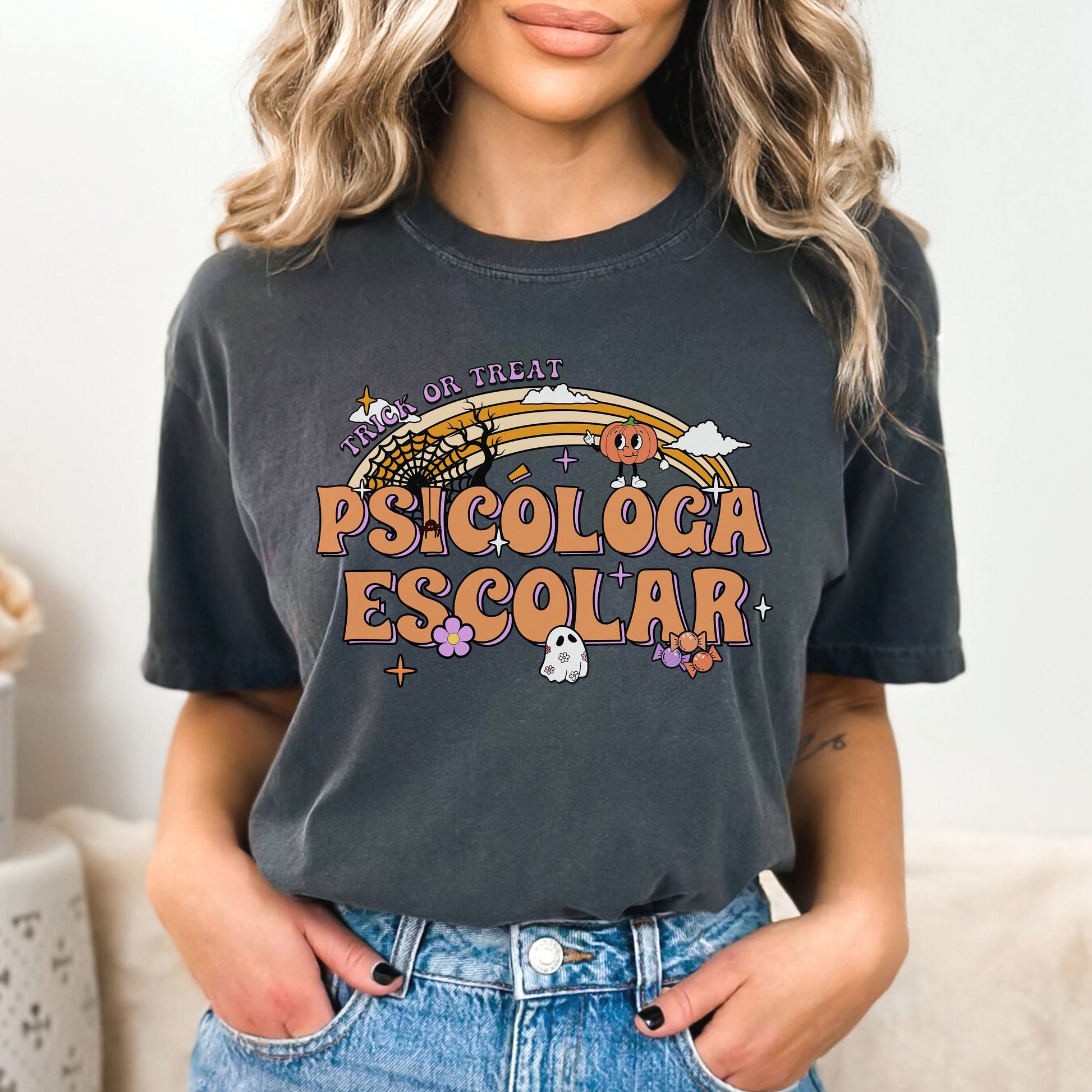 Psicóloga Escolar Shirt, Halloween Psychologist Shirt, School Psychologist Halloween, School Psychology Shirt, Psychologist Halloween Shirt