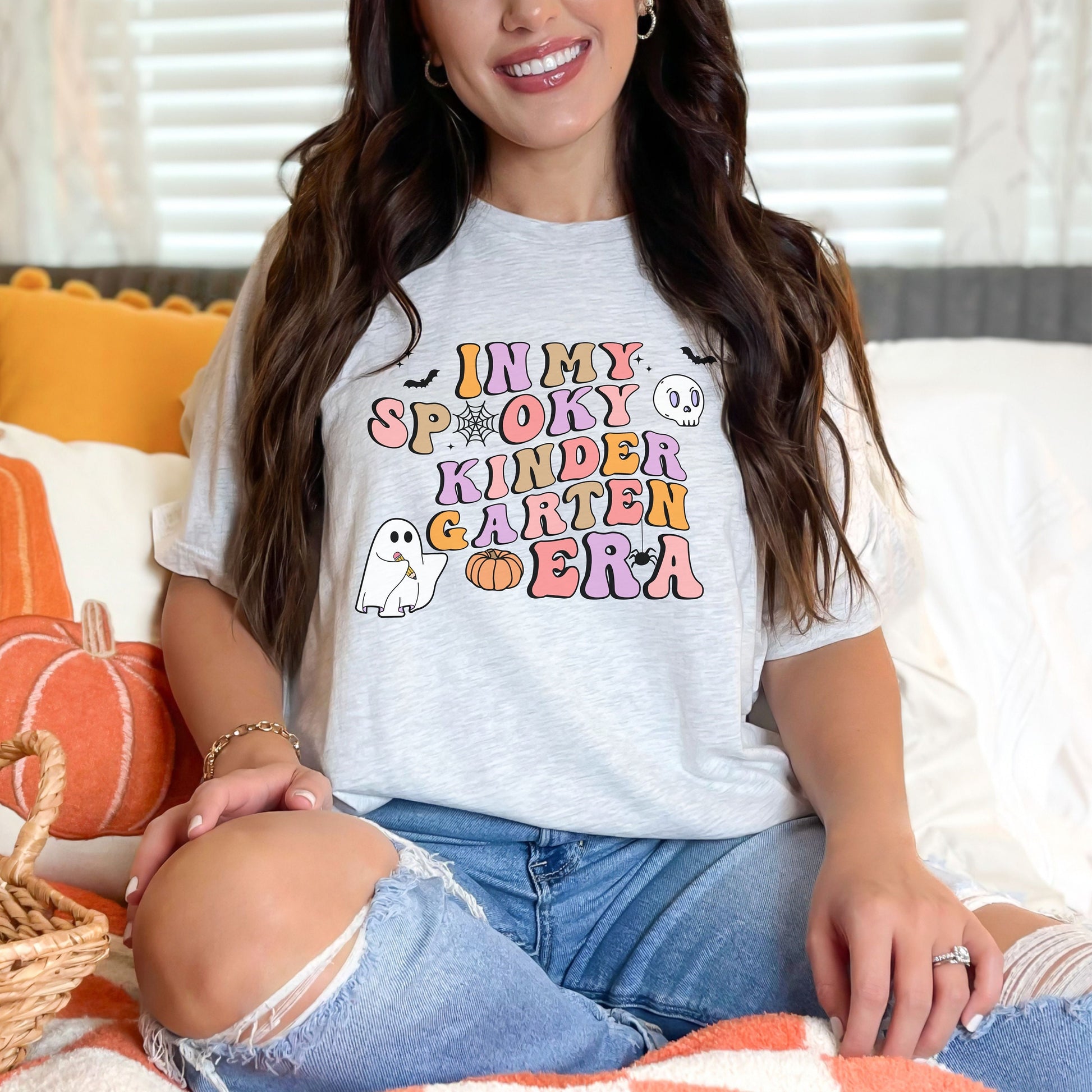 In My Spooky Kindergarten Era, Maestra De Kinder, Halloween Kindergarten, K Is For Kinder, Kindergarten TShirt, Kindergarten Teacher T Shirt