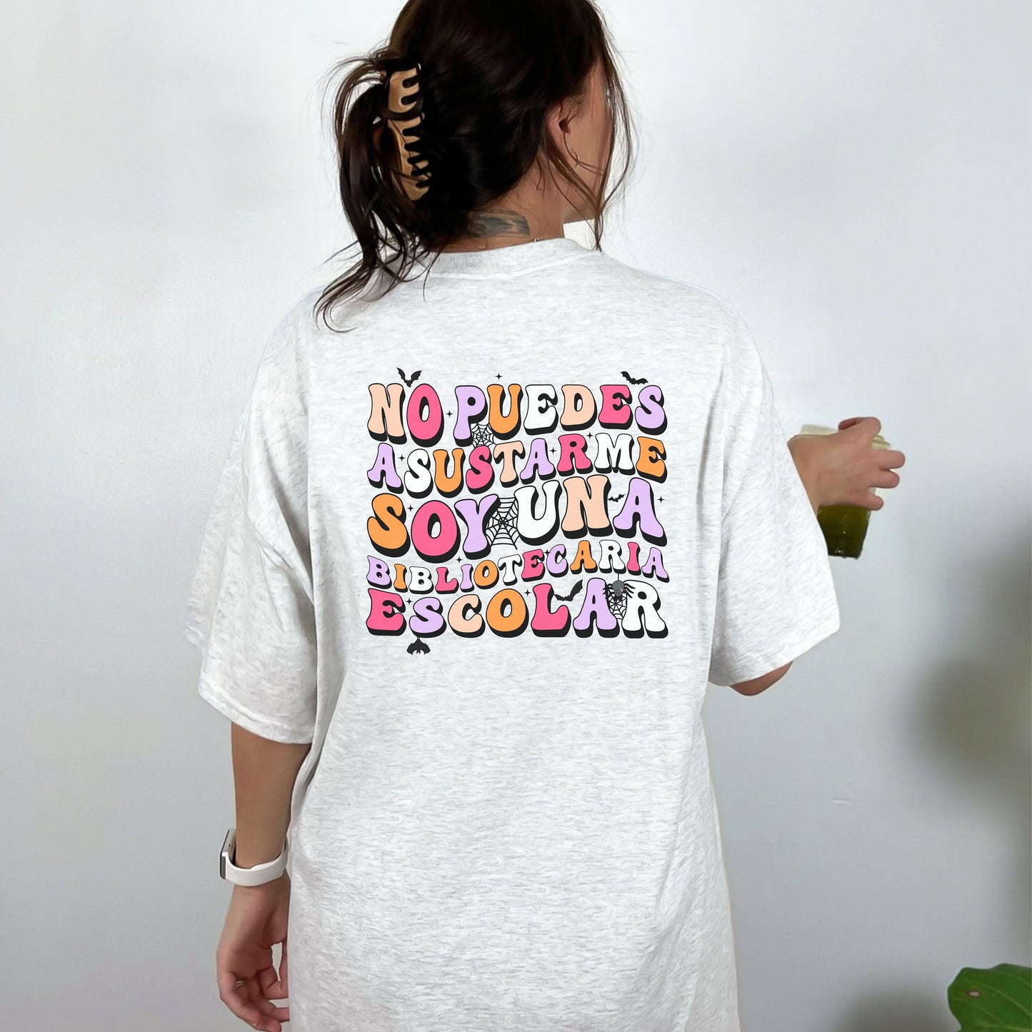 Bibliotecaria Escolar Shirt, Halloween School Librarian, School Librarian Shirt, Spooky School Librarian, Halloween School Librarian Shirt