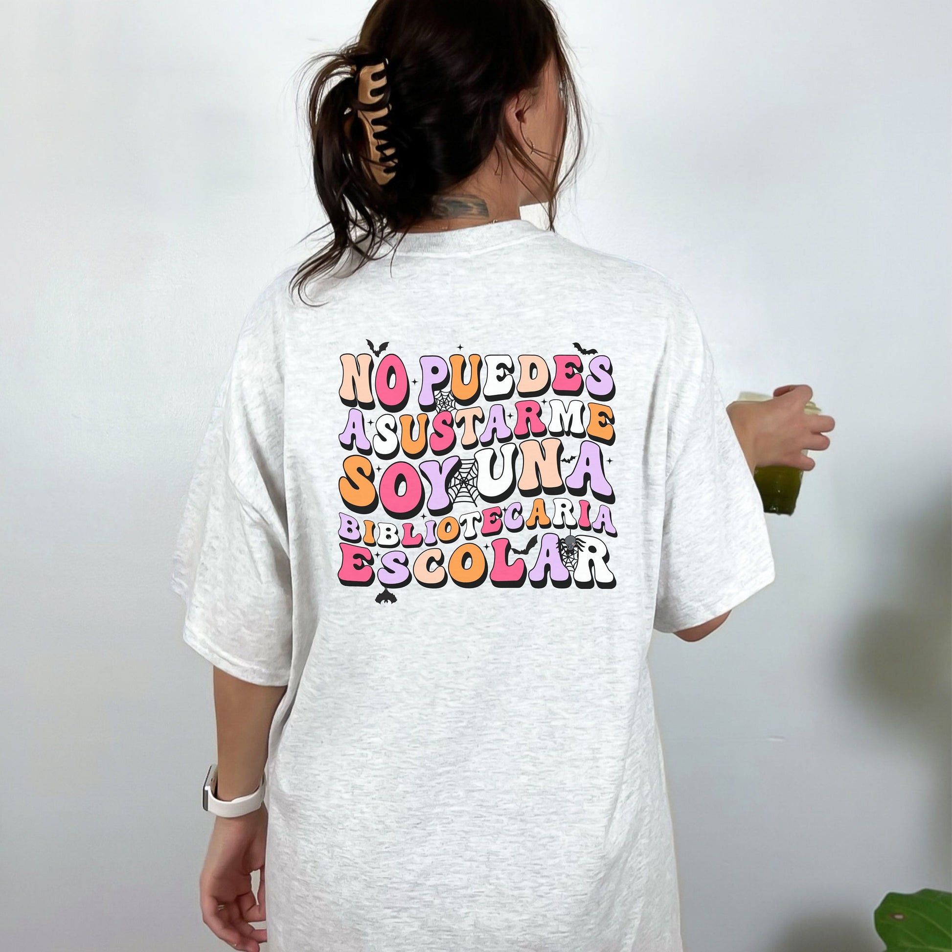 Bibliotecaria Escolar Shirt, Halloween School Librarian, School Librarian Shirt, Spooky School Librarian, Halloween School Librarian Shirt