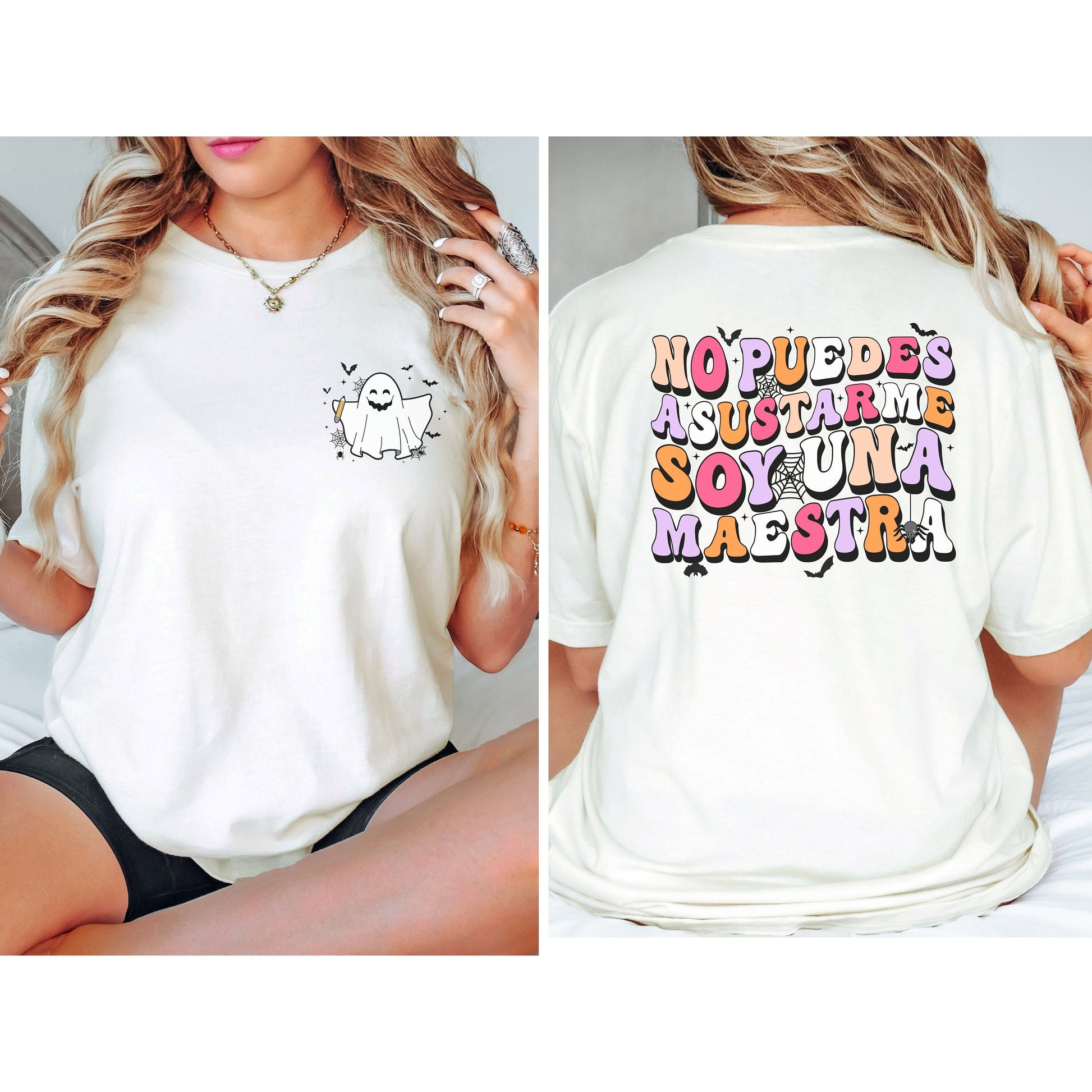 Soy Una Maestra, Halloween Teacher T Shirt, Teacher Halloween, Teachers Halloween Shirt, Spooky Teacher, Spooky Teacher Shirt, Maestra