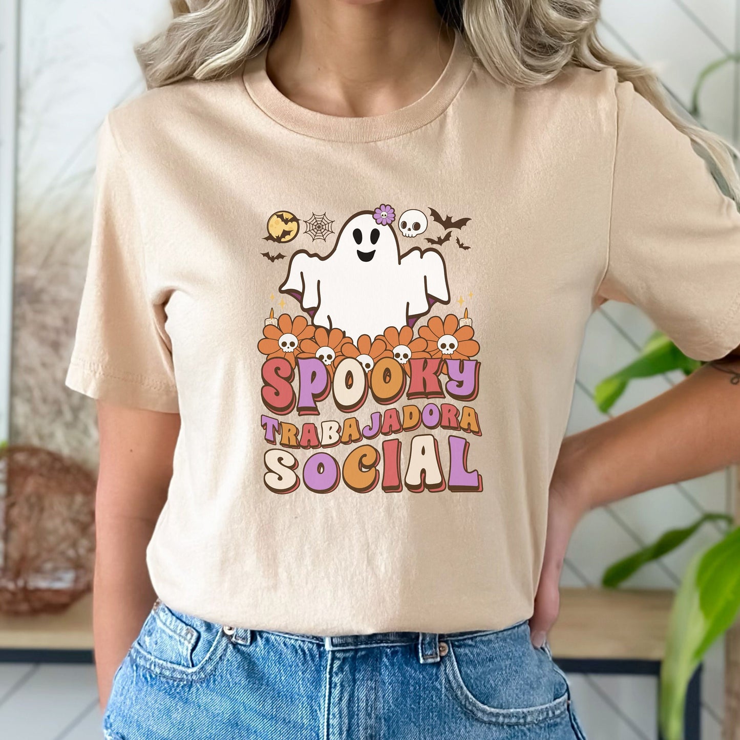 Spooky Trabajadora Social, Halloween Social Worker Shirt, Social Worker Halloween, Spooky Social Worker, Spooky Social Shirt, Social Worker