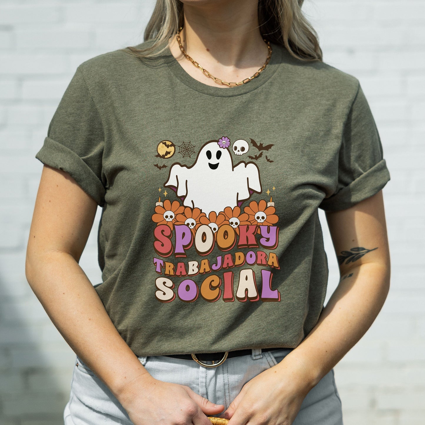 Spooky Trabajadora Social, Halloween Social Worker Shirt, Social Worker Halloween, Spooky Social Worker, Spooky Social Shirt, Social Worker