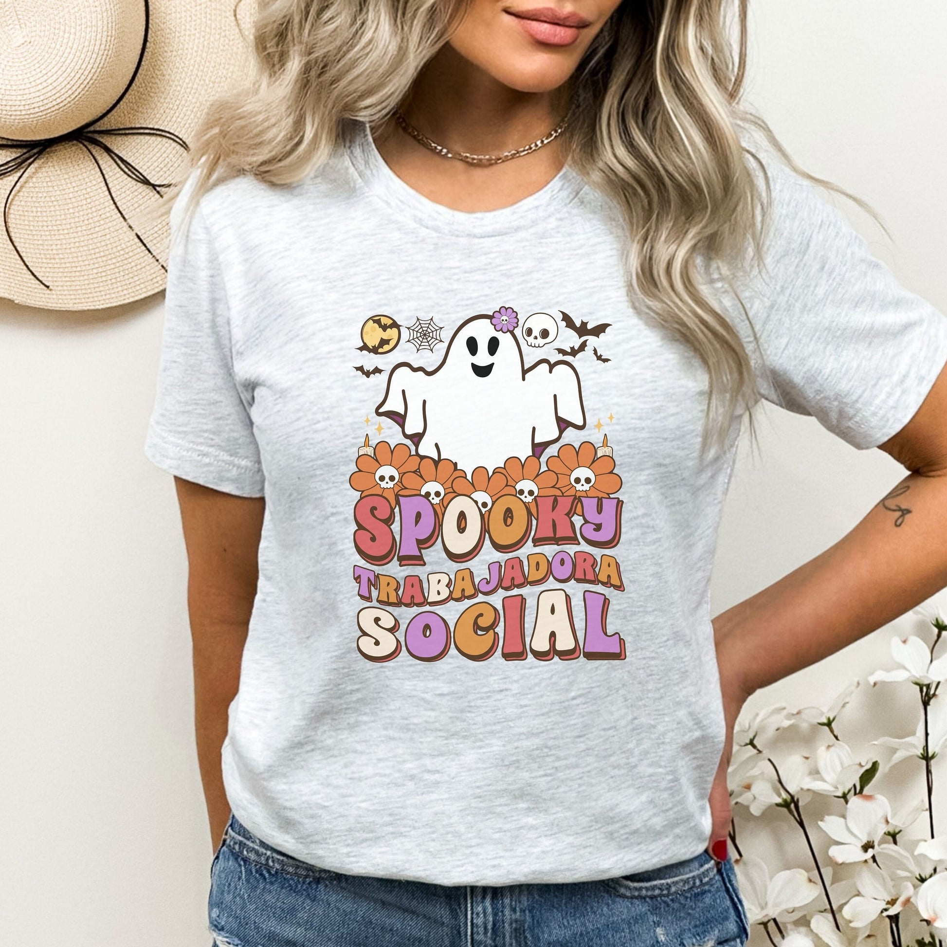 Spooky Trabajadora Social, Halloween Social Worker Shirt, Social Worker Halloween, Spooky Social Worker, Spooky Social Shirt, Social Worker