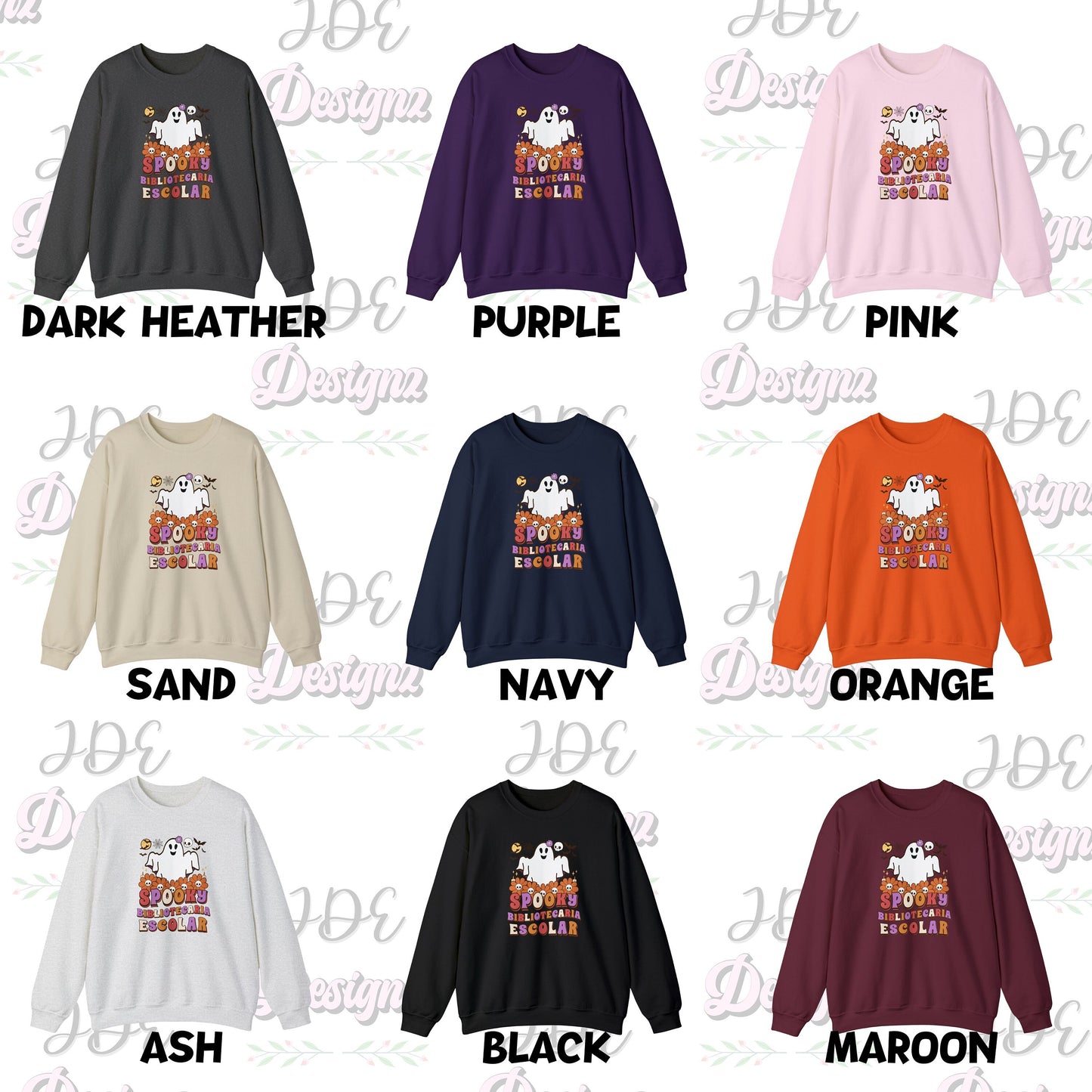 Spooky Bibliotecaria Escolar, Halloween School Librarian, Spooky School Librarian, Halloween School Librarian Sweater, Librarian Sweater
