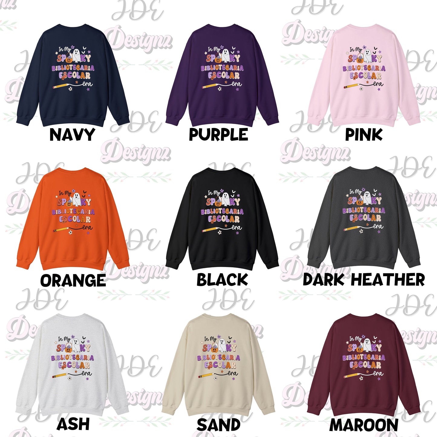 In My Spooky Bibliotecaria Escolar Era, Halloween School Librarian, Spooky School Librarian, Halloween School Librarian Sweater