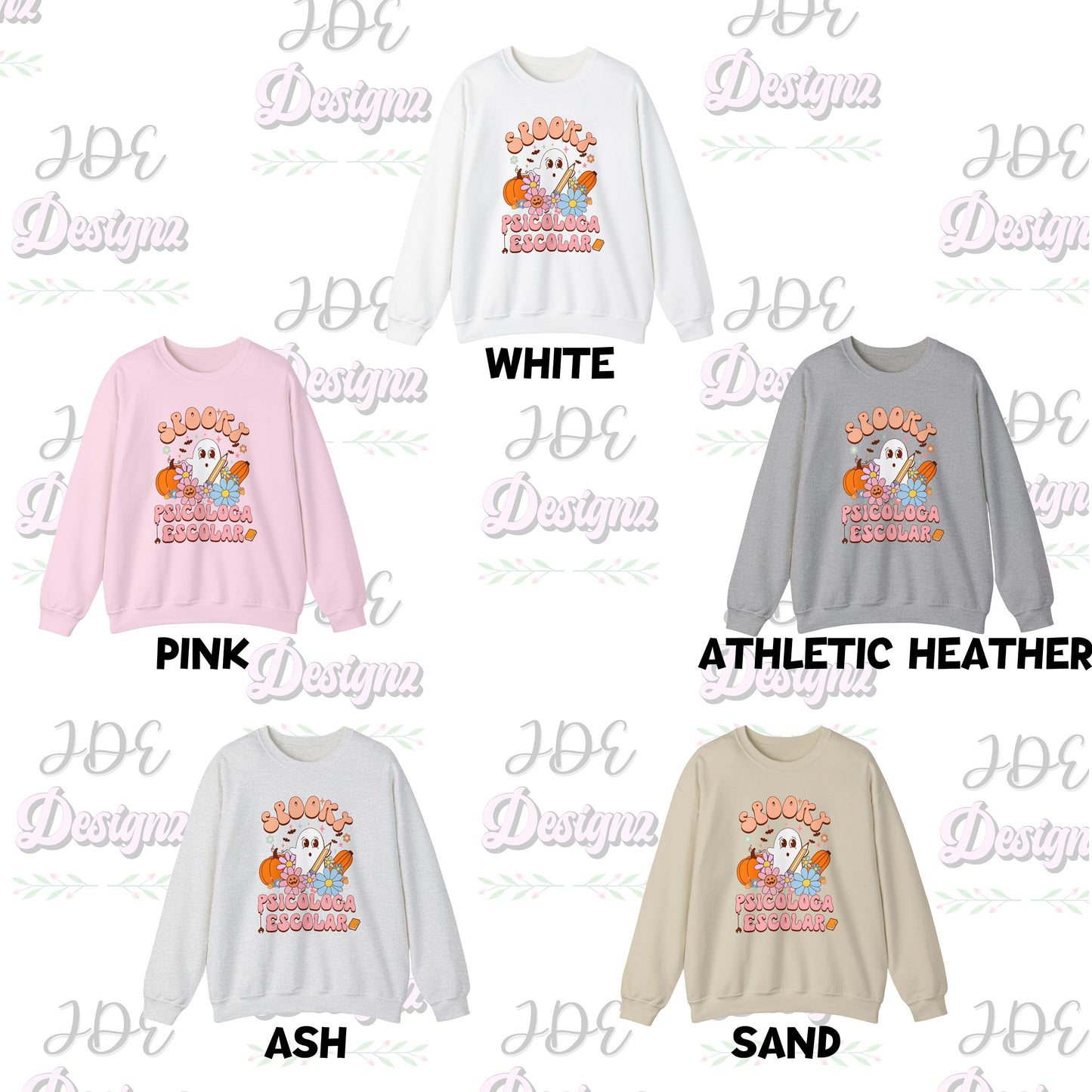 Spooky Psicóloga Escolar, Halloween Psychologist Sweater, School Psychologist Halloween, School Psychology, Psychologist Halloween Sweater