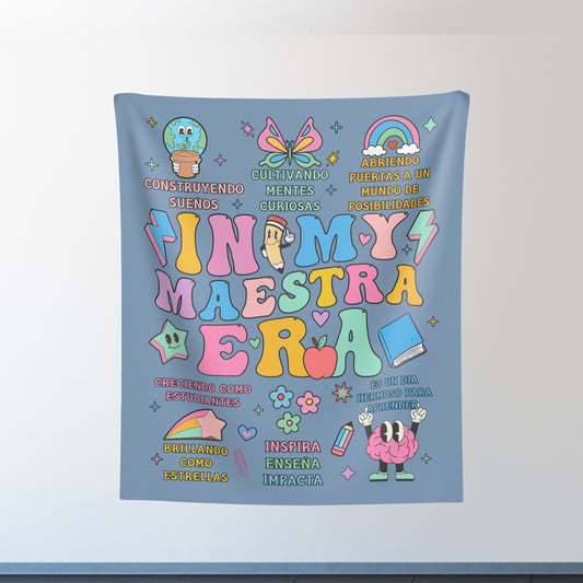 In My Maestra Era, In My Teacher Era Tapestry, Regalos Motivacionales, In My Teacher Era Gift, Gift For Her, Tapiz Español, Spanish Tapestry