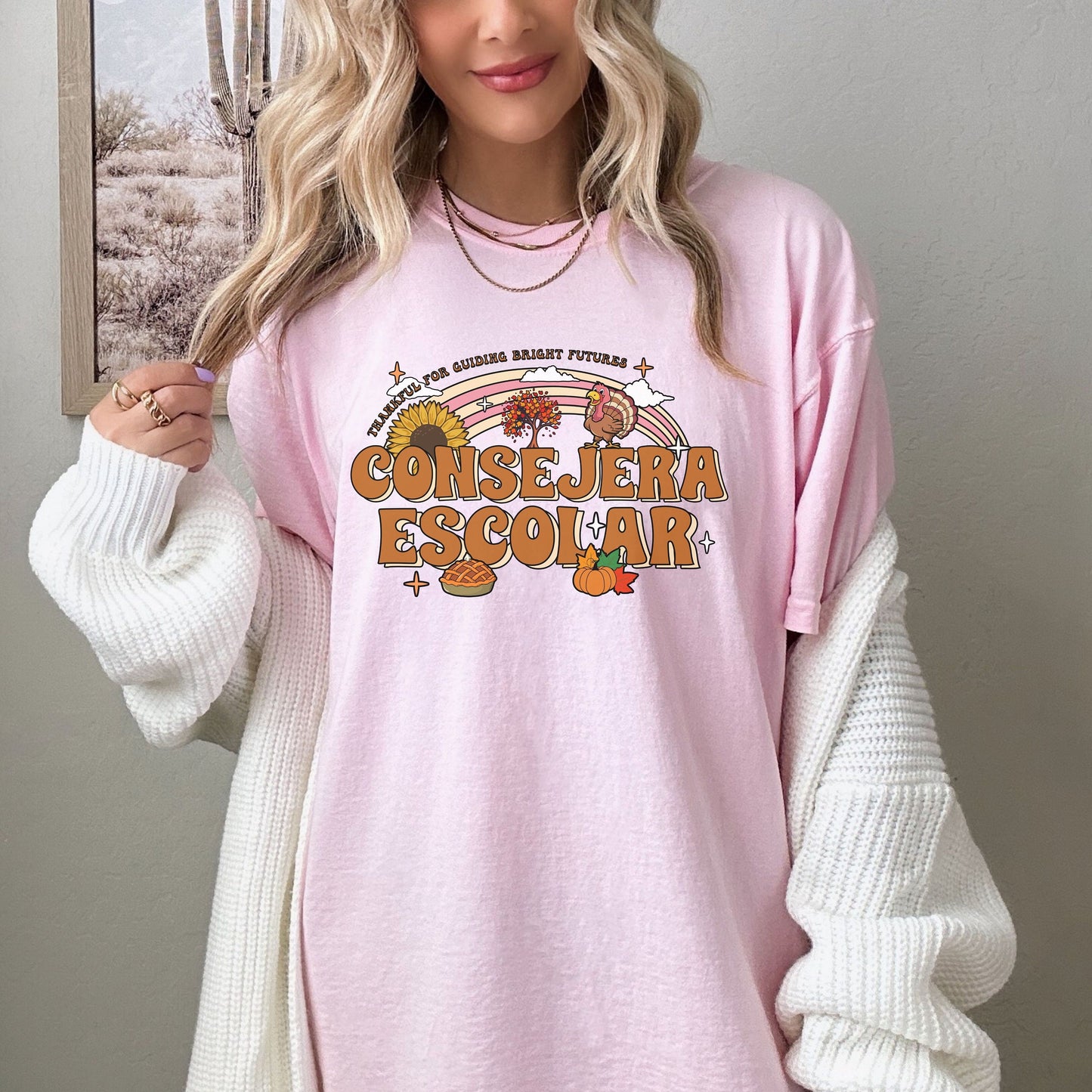 Consejera Escolar Shirt, Counselor Thanksgiving Shirt, Guidance Counselor Shirt, Fall School Counselor Shirt, School Counselor Gift