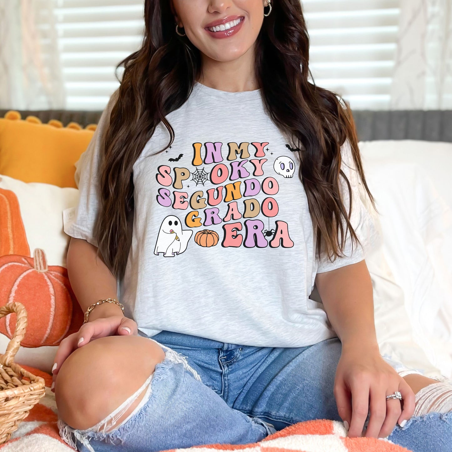 Segundo Grado, Maestra Segundo Grado, Camisas De Maestra, 2nd Grade Teacher Shirt, Halloween Second Grade, Spooky Second Grade Teacher