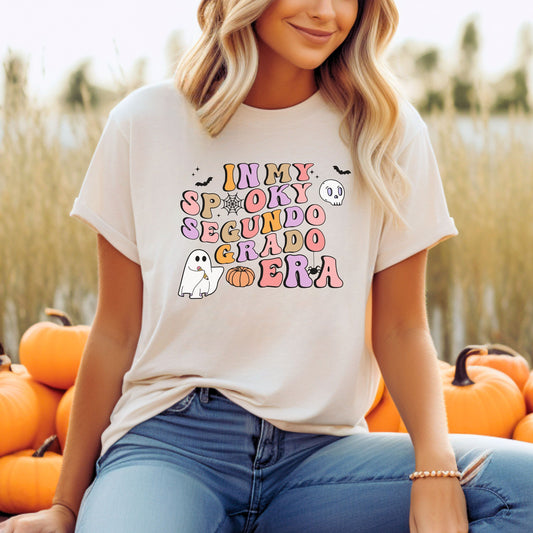 Segundo Grado, Maestra Segundo Grado, Camisas De Maestra, 2nd Grade Teacher Shirt, Halloween Second Grade, Spooky Second Grade Teacher